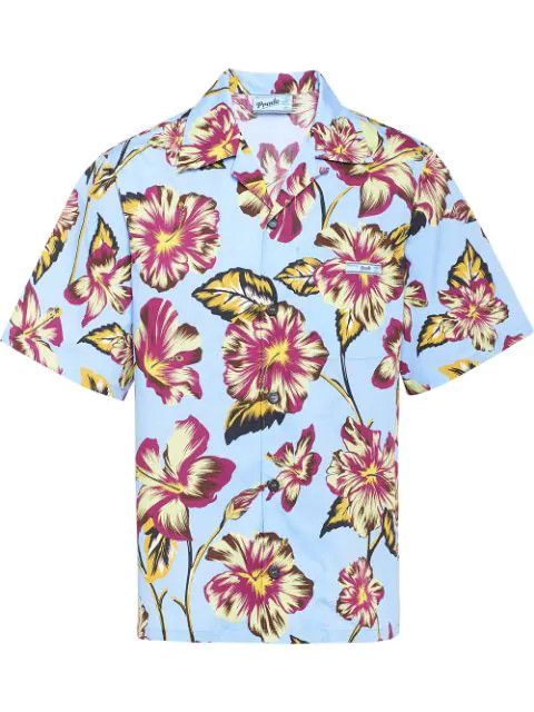 Prada Prada Ibiscus Floral Shirt Size US M / EU 48-50 / 2 - 1 Thumbnail