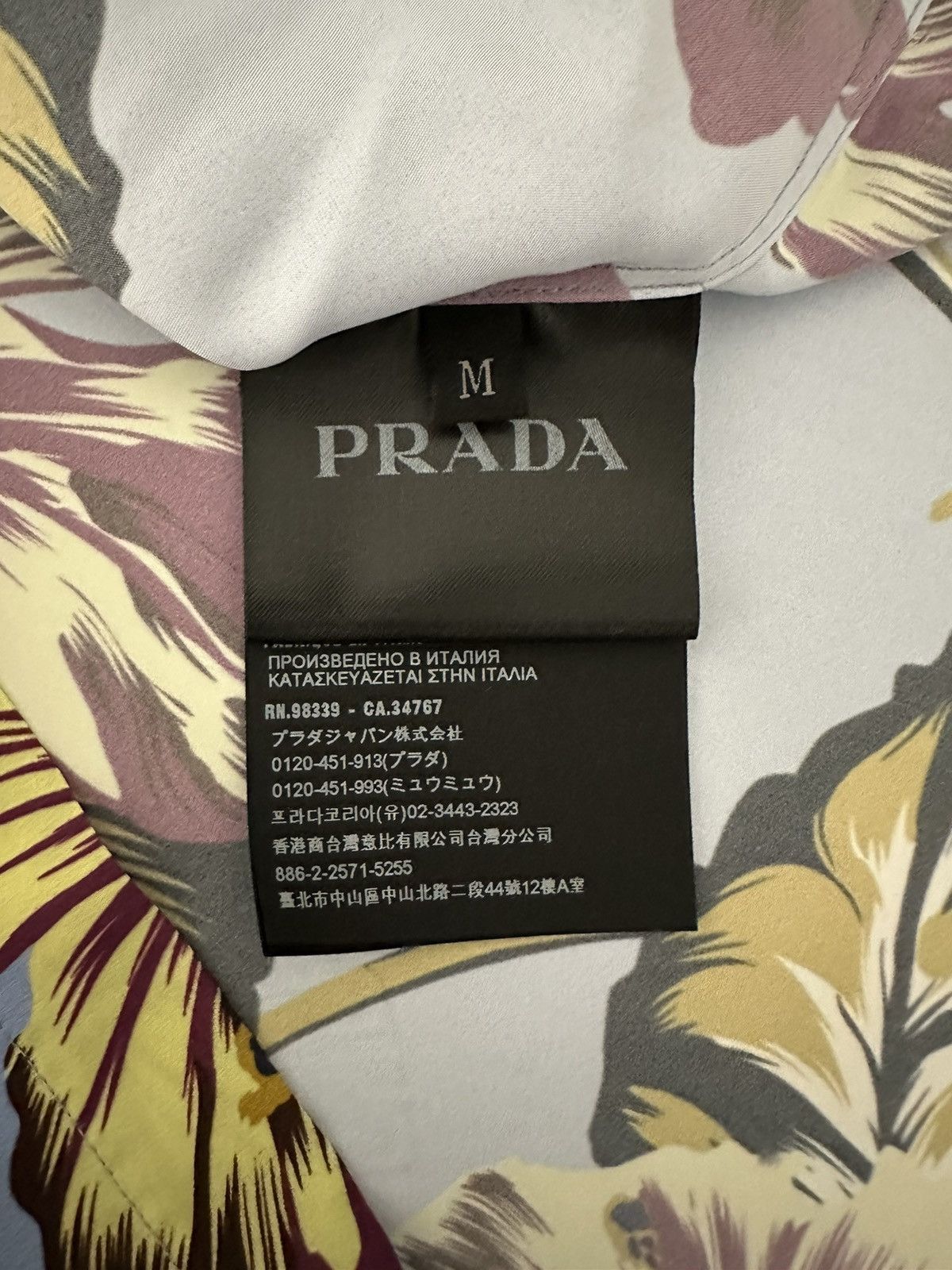 Prada Prada Ibiscus Floral Shirt Size US M / EU 48-50 / 2 - 9 Thumbnail