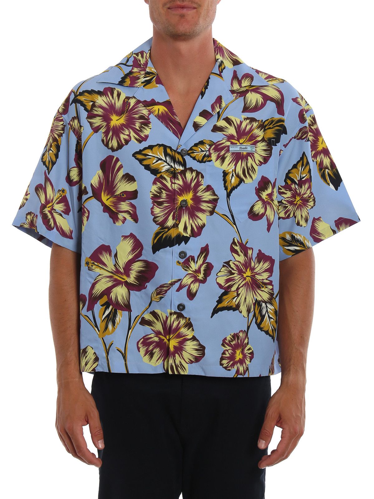 Prada Prada Ibiscus Floral Shirt Size US M / EU 48-50 / 2 - 2 Thumbnail