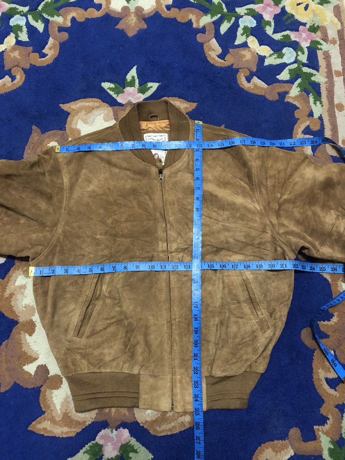 Genuine Leather Vintage Seahop Suede Bomber Leather Jacket Size US M / EU 48-50 / 2 - 7 Thumbnail