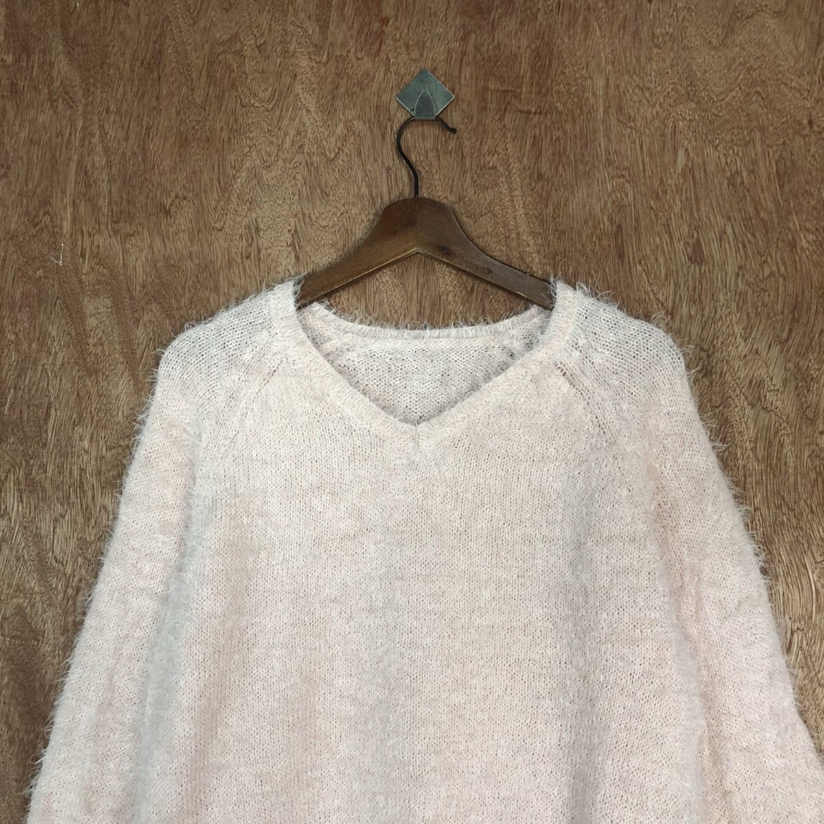 Homespun Knitwear Japan Pink Mohair Shag Shaggy Knitwear Sweater#0464 Size US M / EU 48-50 / 2 - 9 Thumbnail