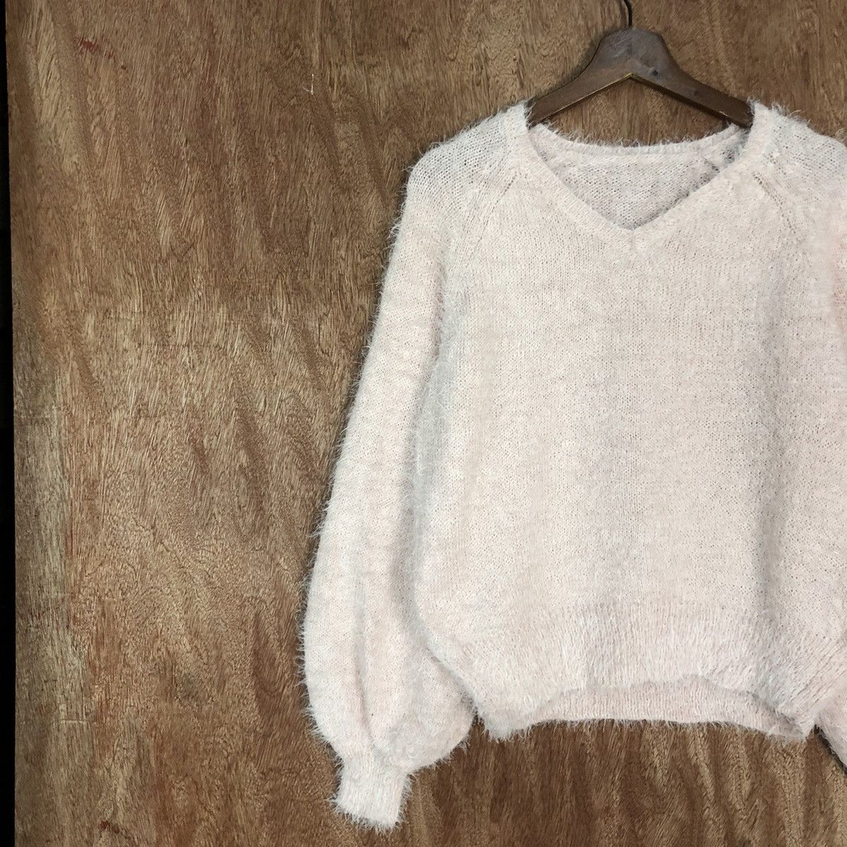 Homespun Knitwear Japan Pink Mohair Shag Shaggy Knitwear Sweater#0464 Size US M / EU 48-50 / 2 - 7 Thumbnail