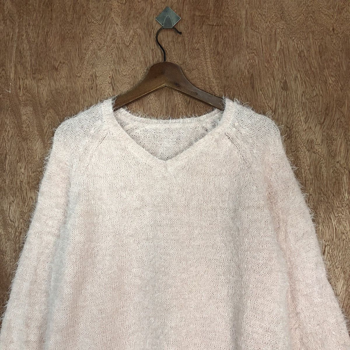 Homespun Knitwear Japan Pink Mohair Shag Shaggy Knitwear Sweater#0464 Size US M / EU 48-50 / 2 - 2 Thumbnail