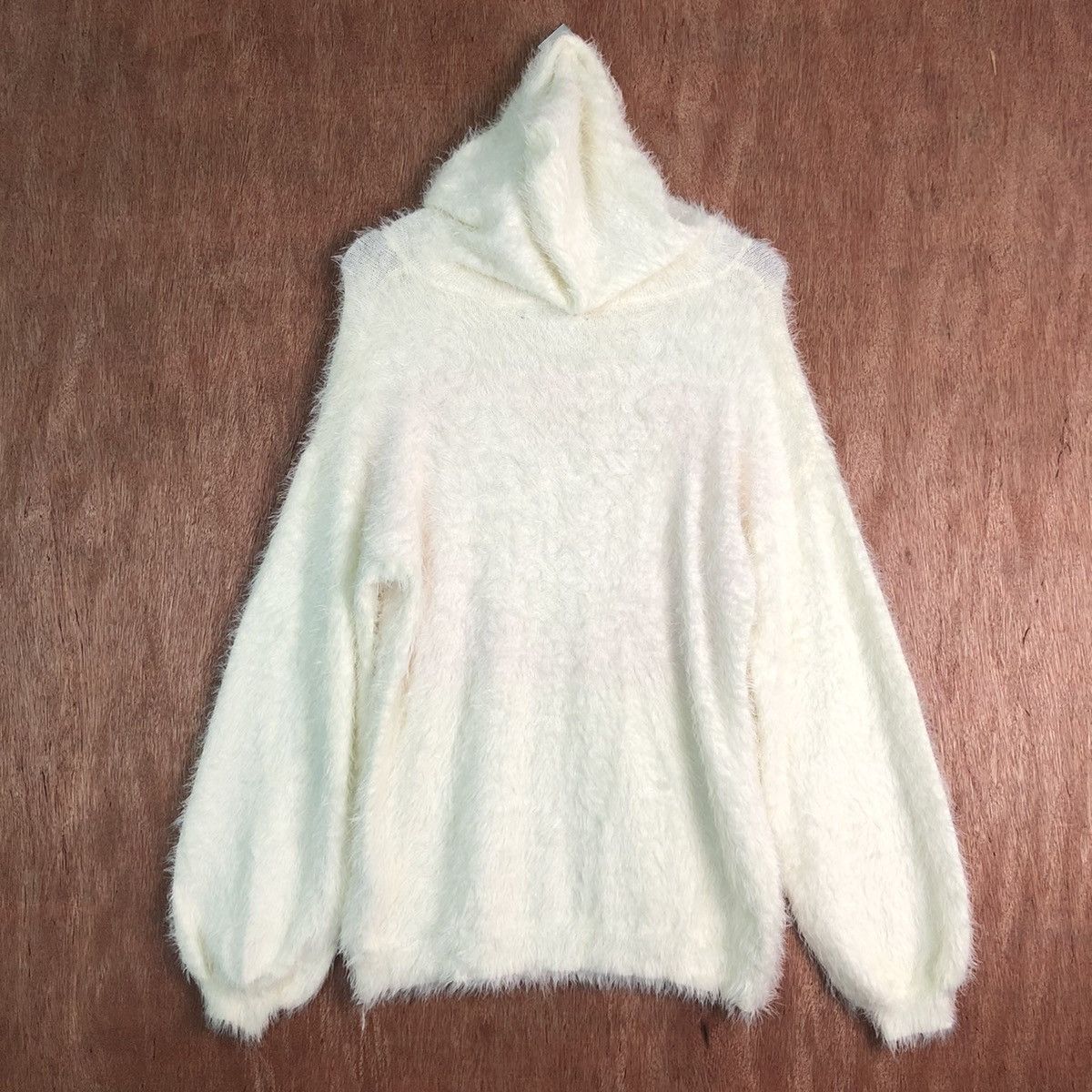 Homespun Knitwear Japan One Spo White Mohair Baggy Knitwear Size US M / EU 48-50 / 2 - 10 Thumbnail