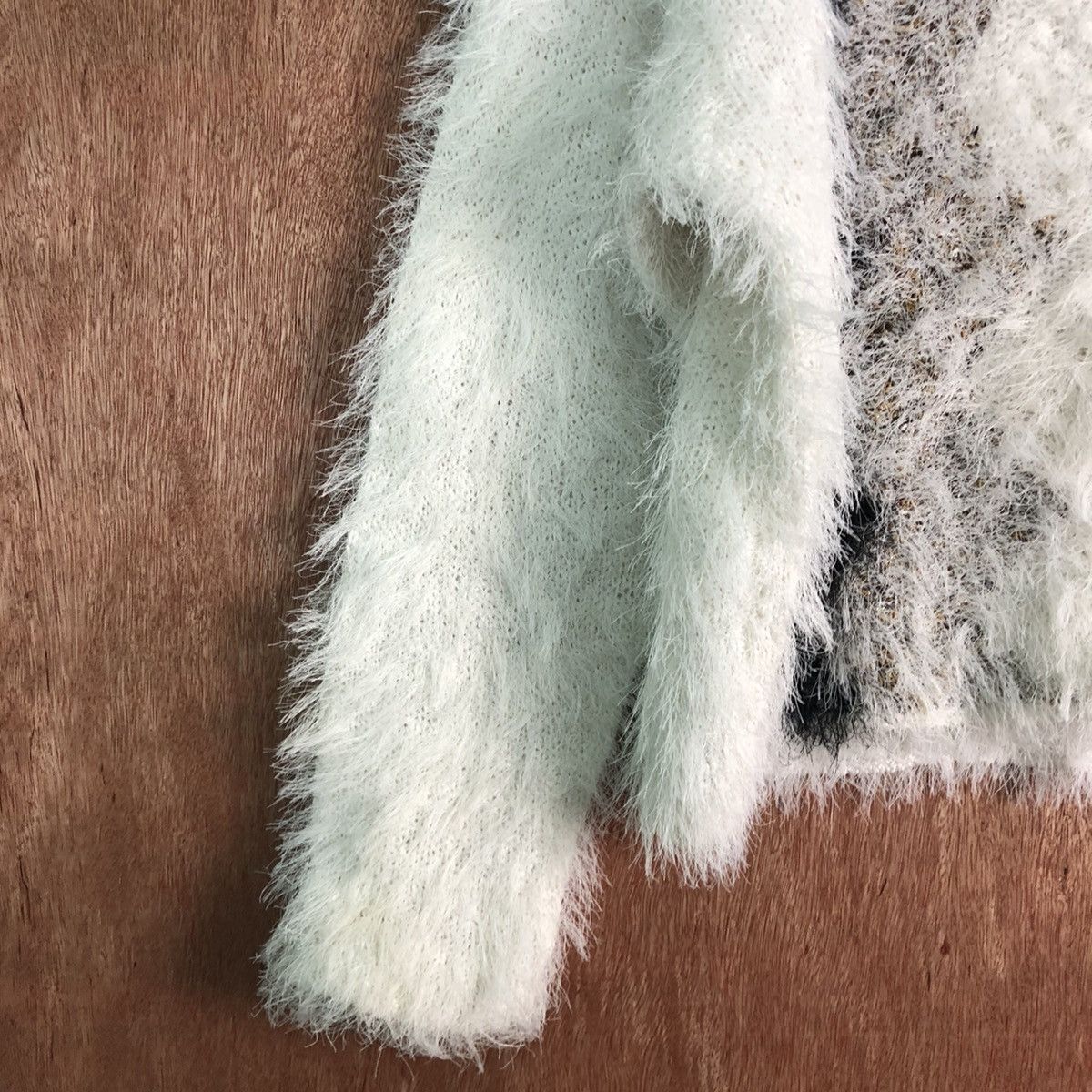 Homespun Knitwear FUDA White Navajo Mohair Knitwear Size US M / EU 48-50 / 2 - 7 Thumbnail