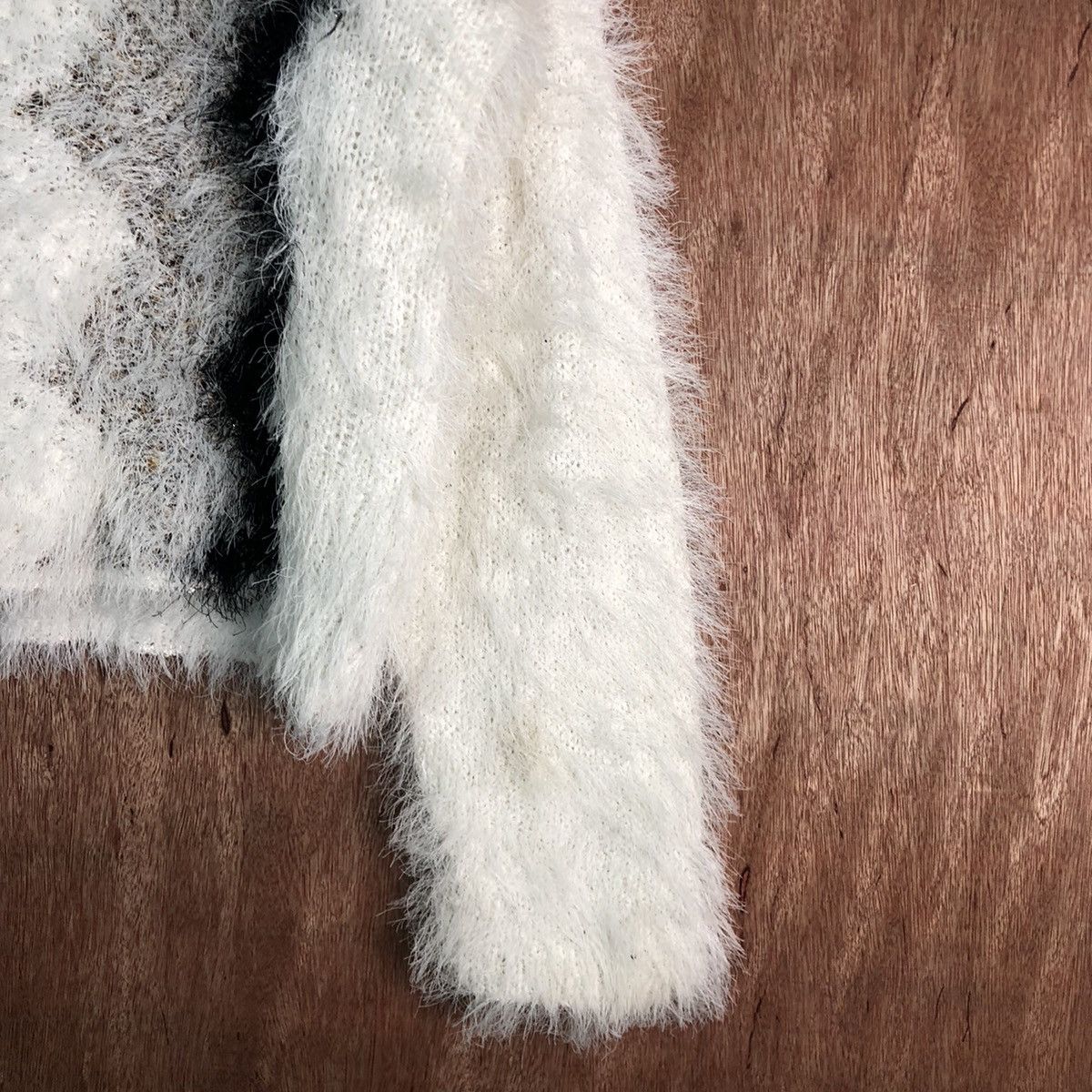 Homespun Knitwear FUDA White Navajo Mohair Knitwear Size US M / EU 48-50 / 2 - 5 Thumbnail