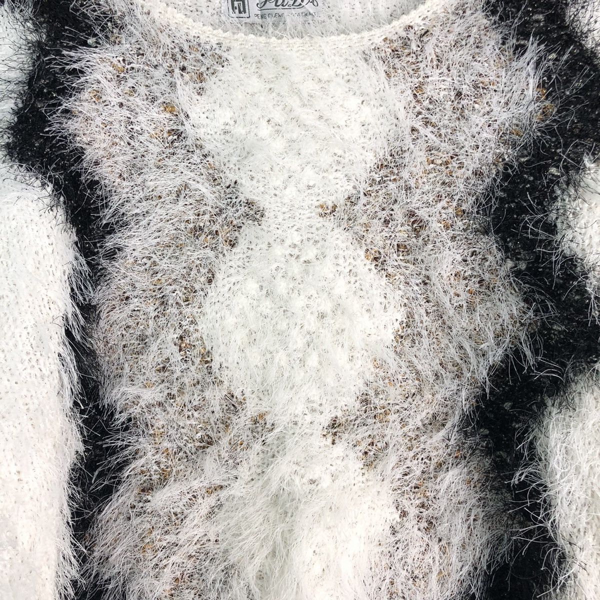 Homespun Knitwear FUDA White Navajo Mohair Knitwear Size US M / EU 48-50 / 2 - 8 Thumbnail
