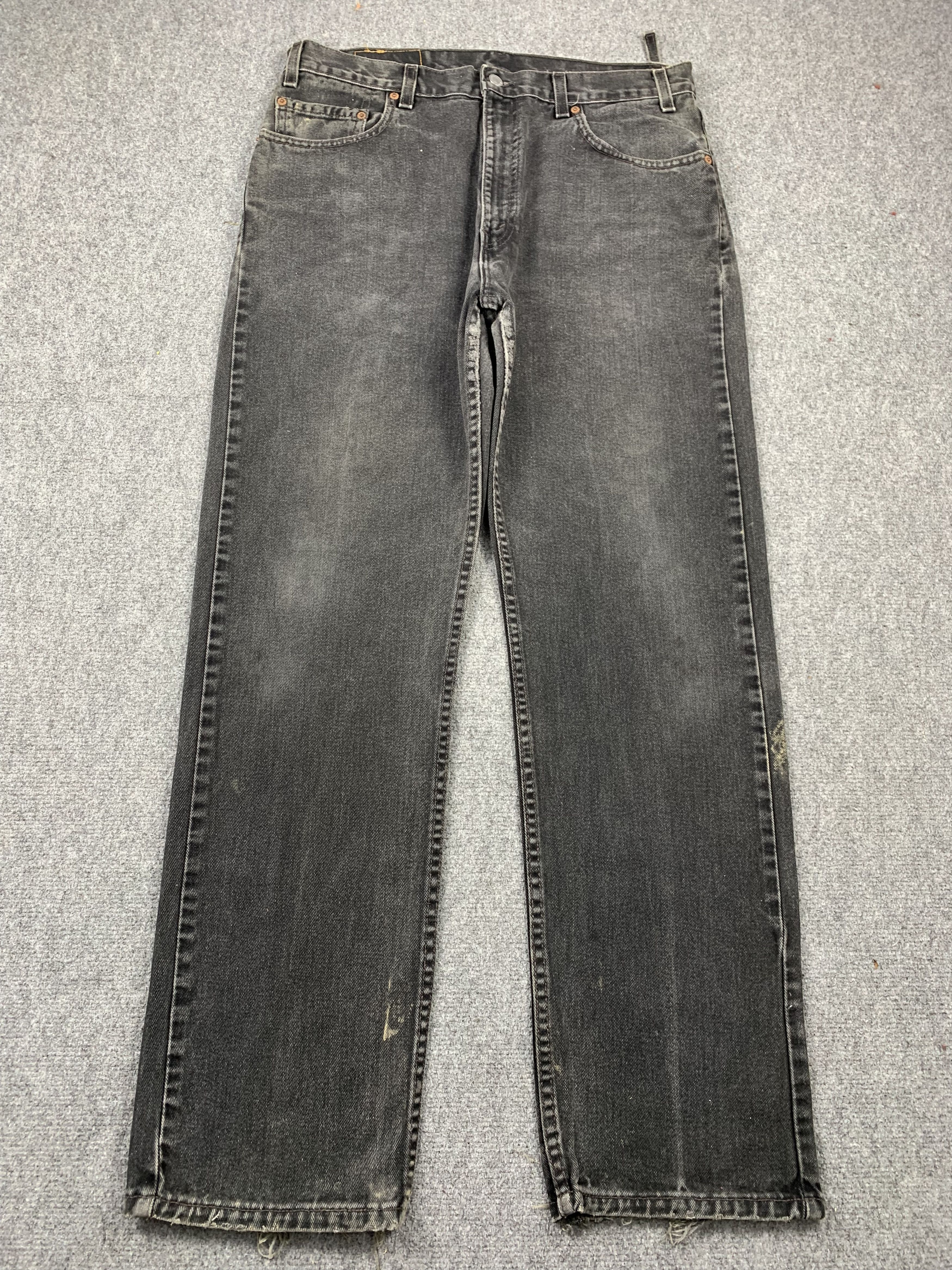 Levi's Vintage 90s Levis 505 Faded Black Jeans DP2134 Size US 34 / EU 50 - 1 Thumbnail