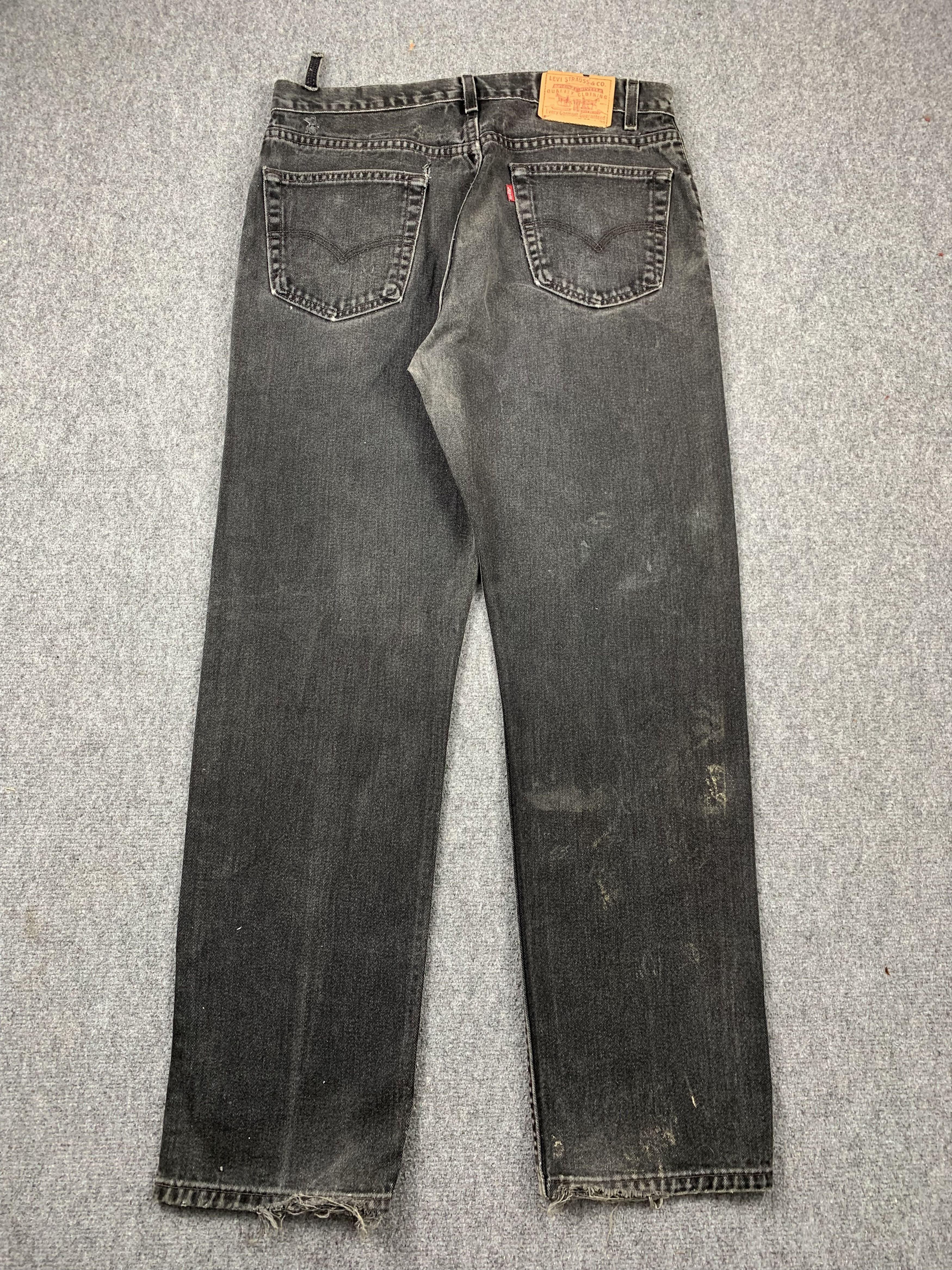 Levi's Vintage 90s Levis 505 Faded Black Jeans DP2134 Size US 34 / EU 50 - 3 Thumbnail