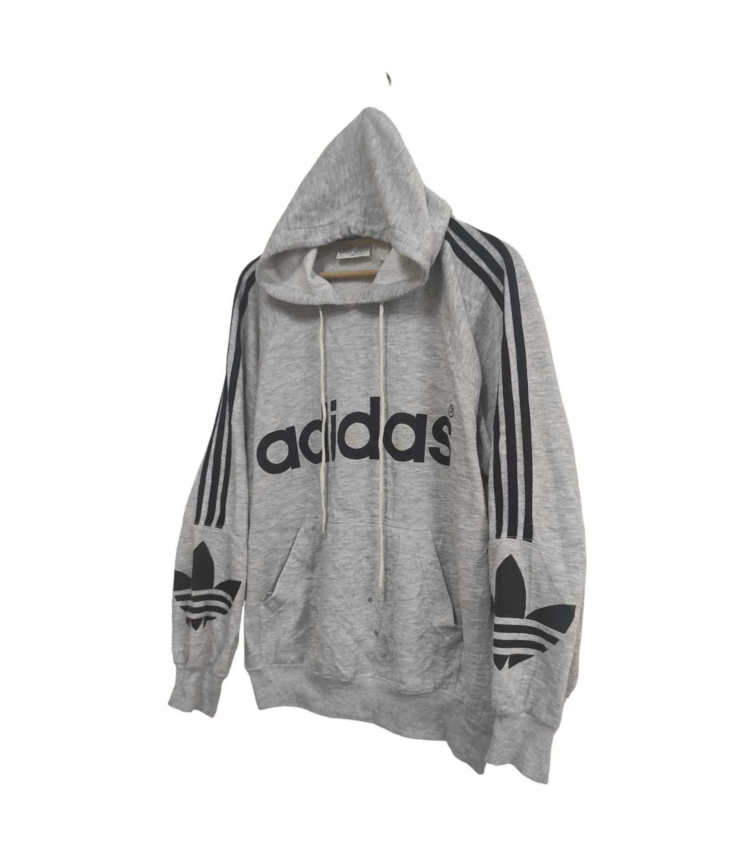 Adidas × Vintage Vintage Adidas Big Logo Spellout Hoodie Size US M / EU 48-50 / 2 - 4 Thumbnail
