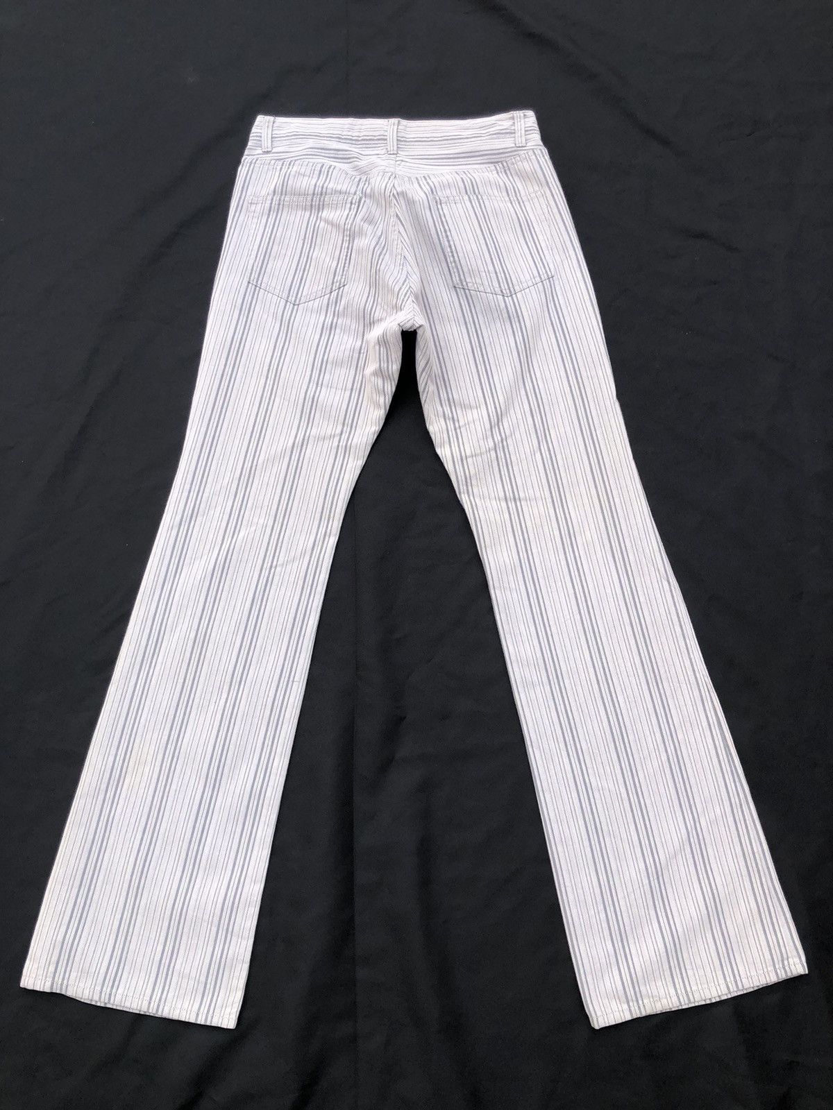 Vintage Semantic Design Japan Striped Pant Flare Jeans Size US 30 / EU 46 - 2 Thumbnail