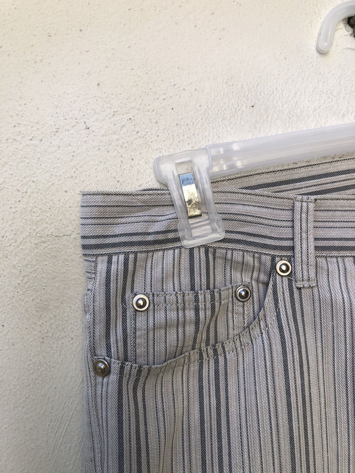 Vintage Semantic Design Japan Striped Pant Flare Jeans Size US 30 / EU 46 - 4 Thumbnail