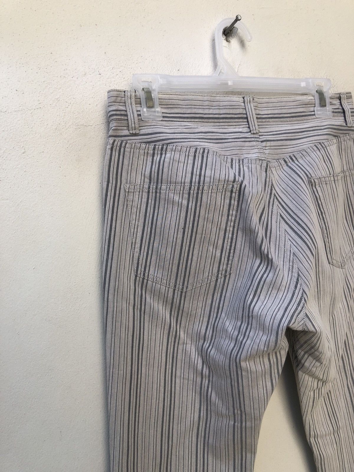 Vintage Semantic Design Japan Striped Pant Flare Jeans Size US 30 / EU 46 - 13 Thumbnail
