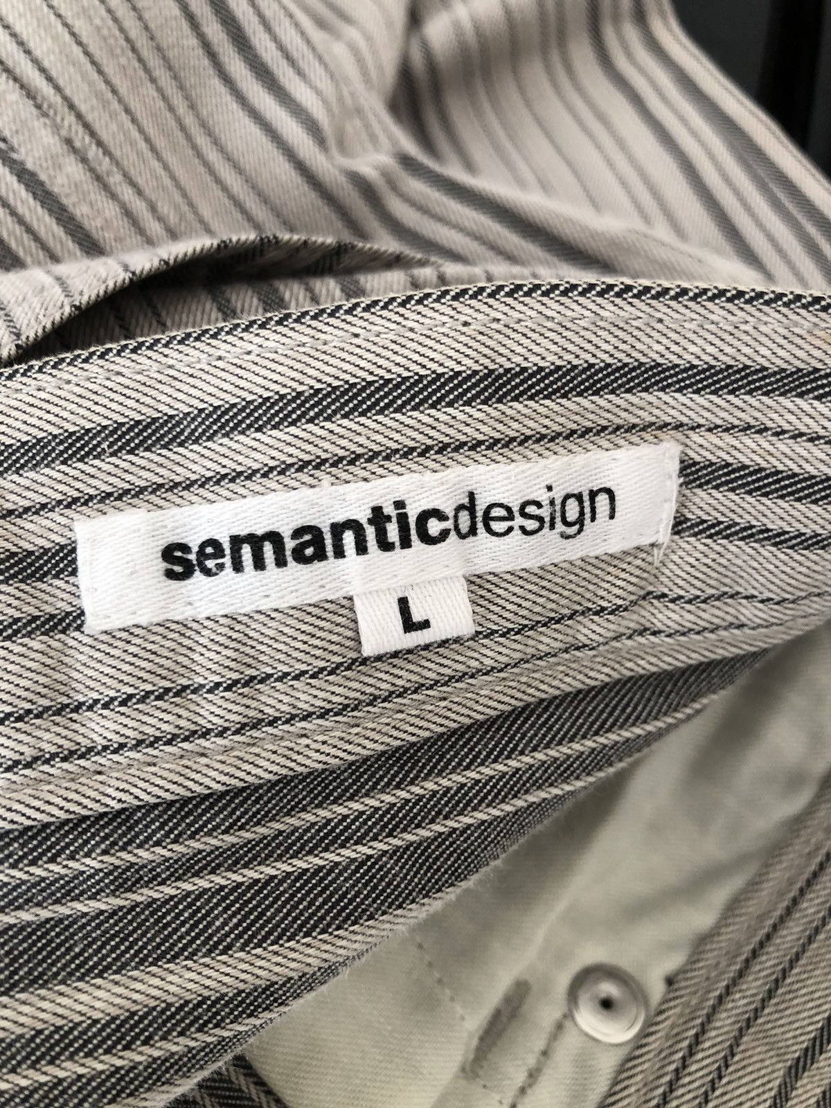 Vintage Semantic Design Japan Striped Pant Flare Jeans Size US 30 / EU 46 - 19 Thumbnail