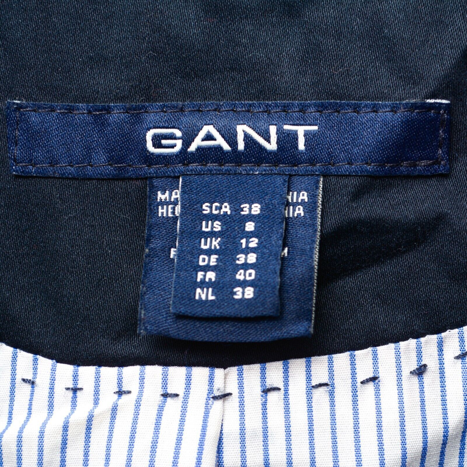 Gant Jacket US 8 Coat Blazer UK 12 Cotton Formal Ladies Button Size M / US 6-8 / IT 42-44 - 2 Thumbnail