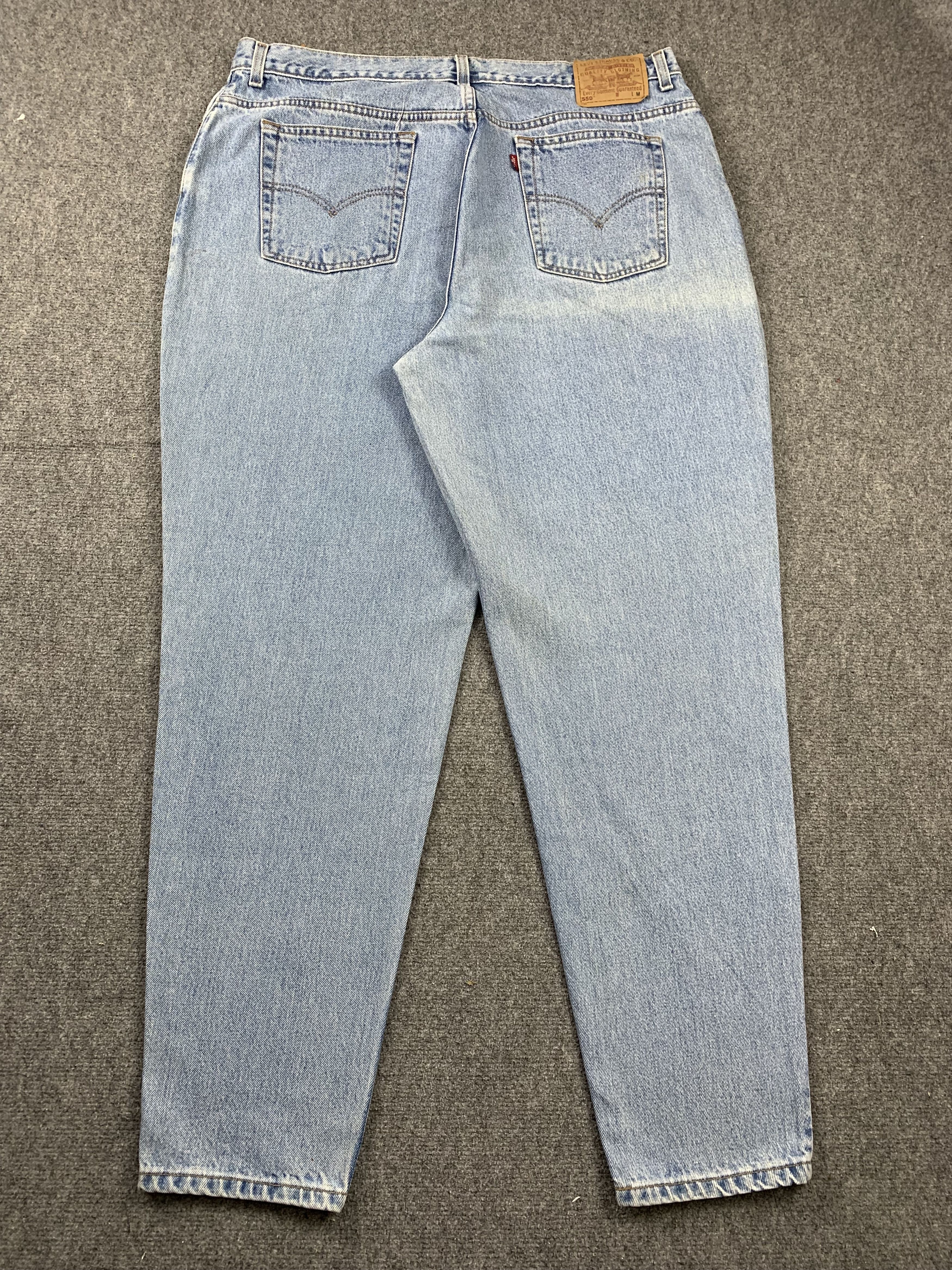Levi's Vintage 90s Levis 550 Light Wash Jeans DP2142 Size US 38 / EU 54 - 2 Thumbnail