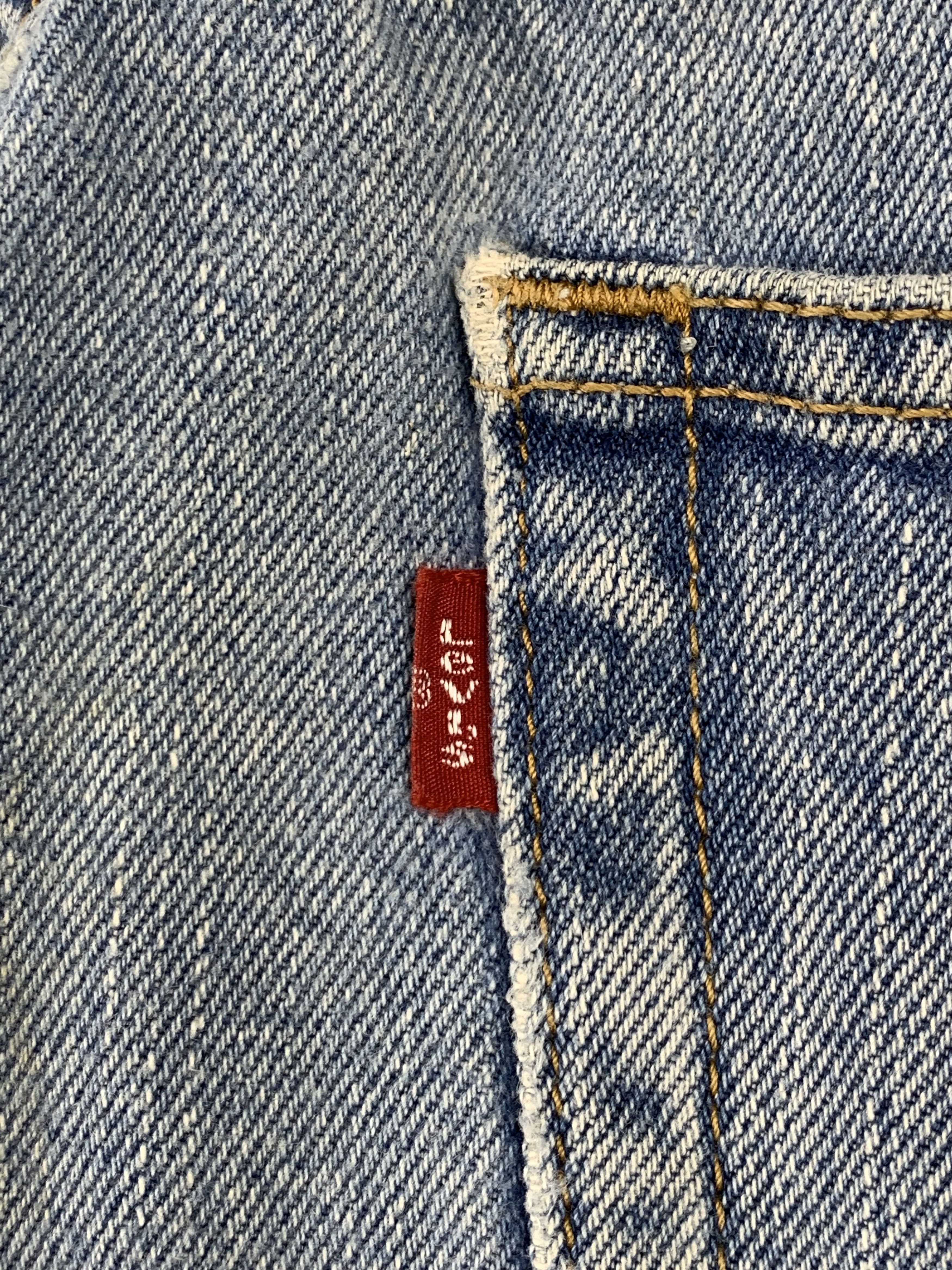 Levi's Vintage Levis 505 Faded Blue Jeans DP2144 Size US 37 - 3 Thumbnail