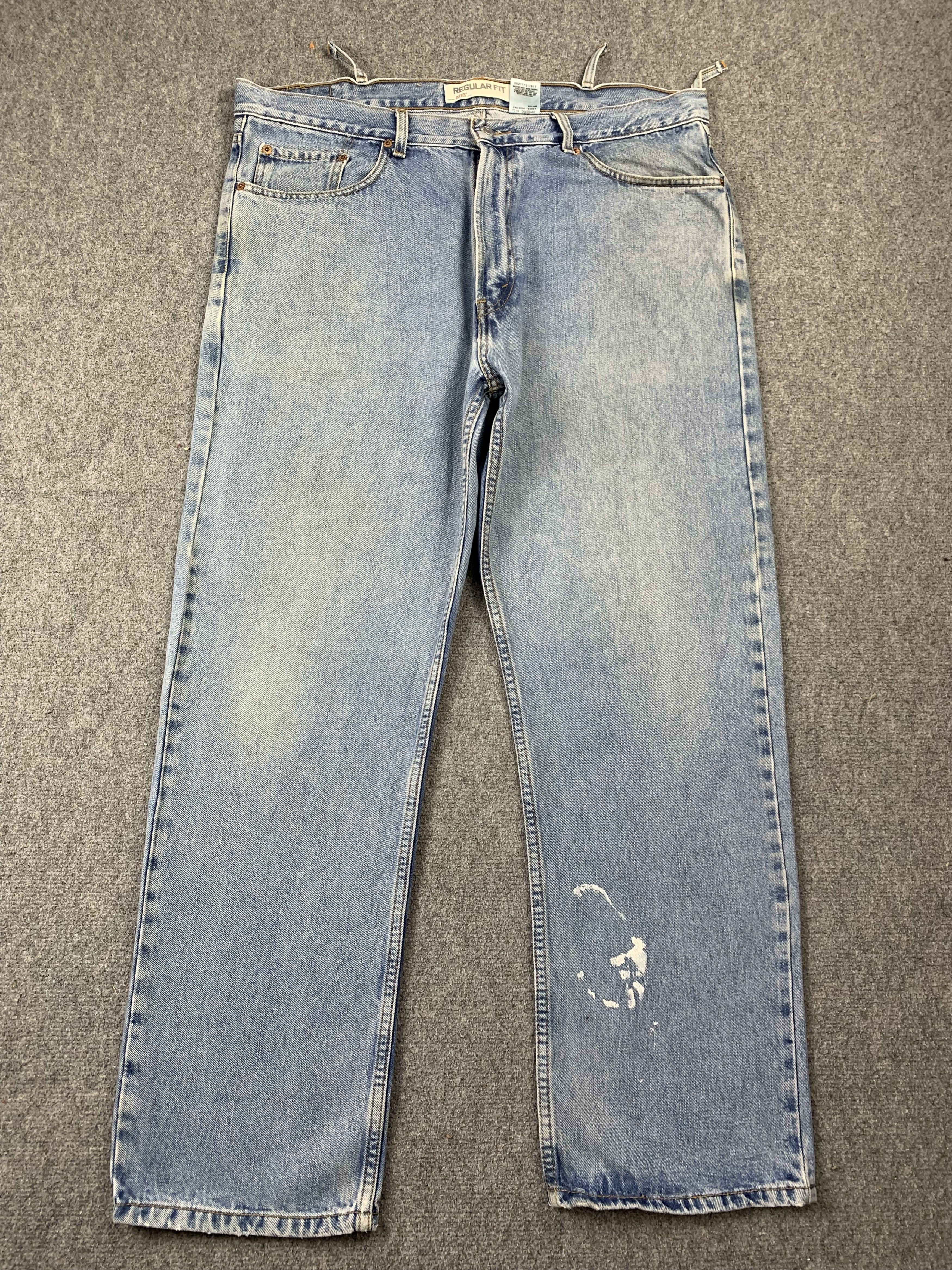 Levi's Vintage Levis 505 Faded Blue Jeans DP2144 Size US 37 - 1 Thumbnail