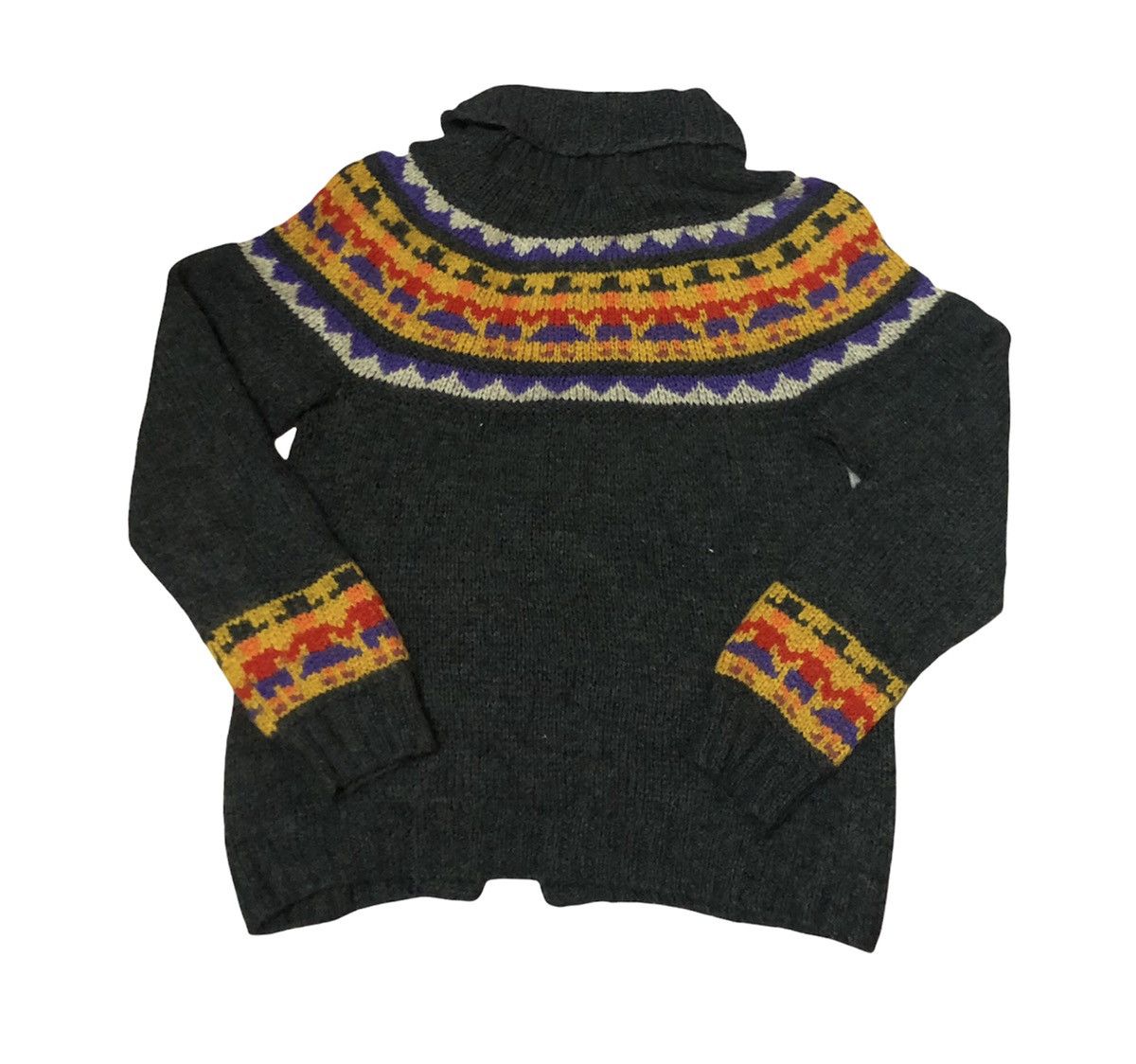 Japanese Brand × Vintage 90s Tititaca Knit Sweater Button Style Santa Design Size US M / EU 48-50 / 2 - 2 Thumbnail