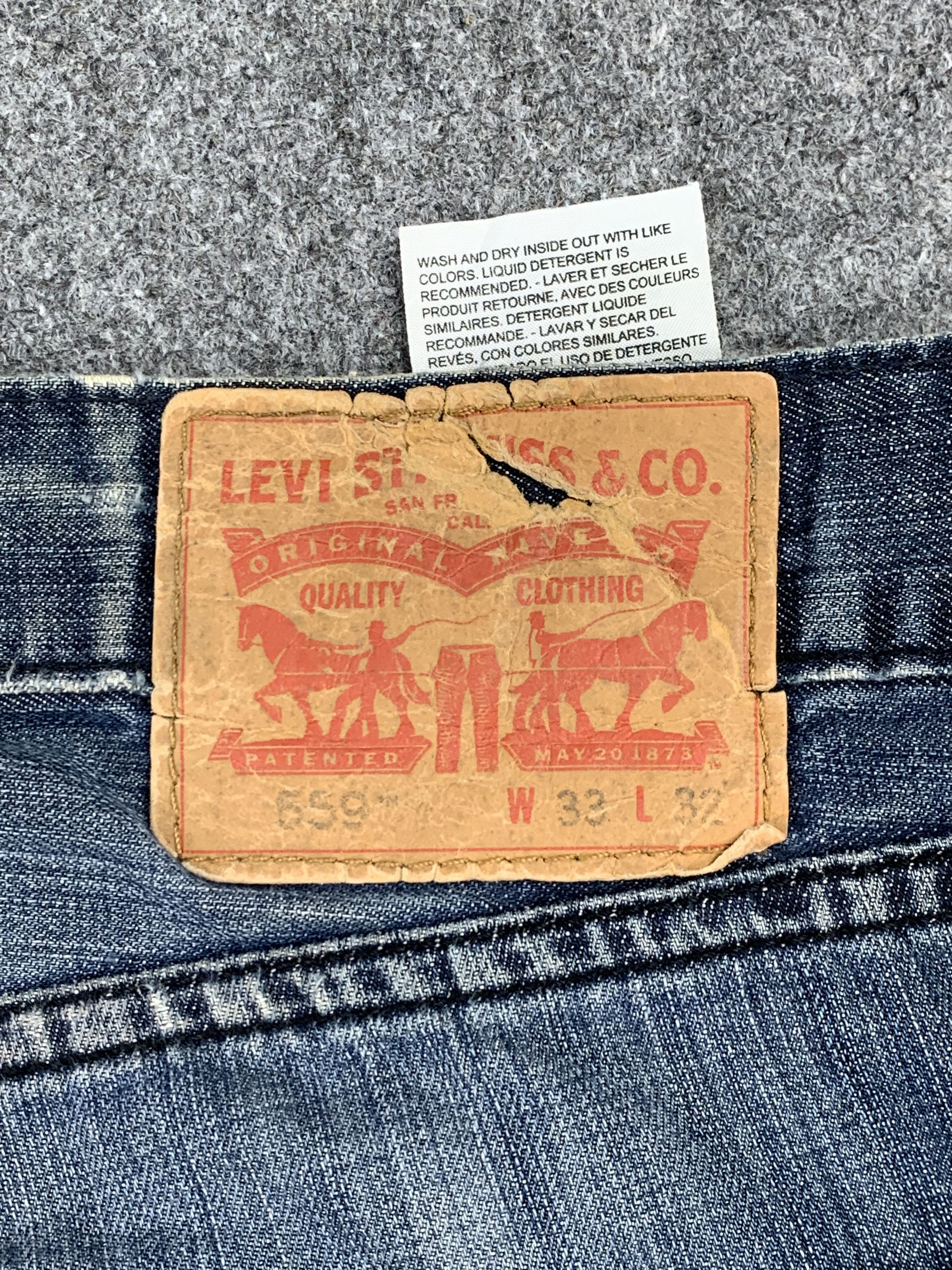 Levi's × Vintage Vintage Levis 559 Faded Blue Jeans DP2145 Size US 33 - 5 Thumbnail