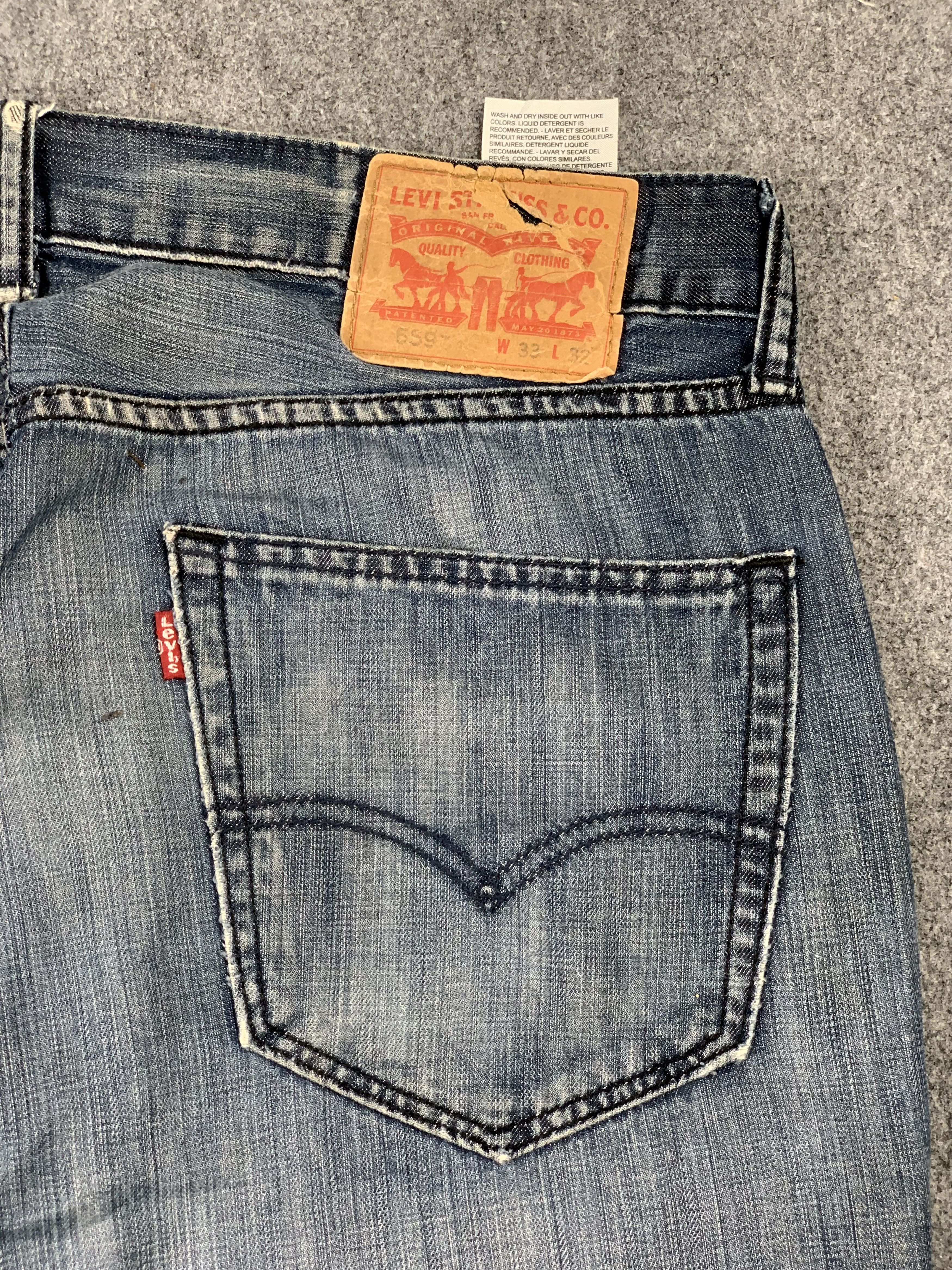 Levi's × Vintage Vintage Levis 559 Faded Blue Jeans DP2145 Size US 33 - 17 Thumbnail