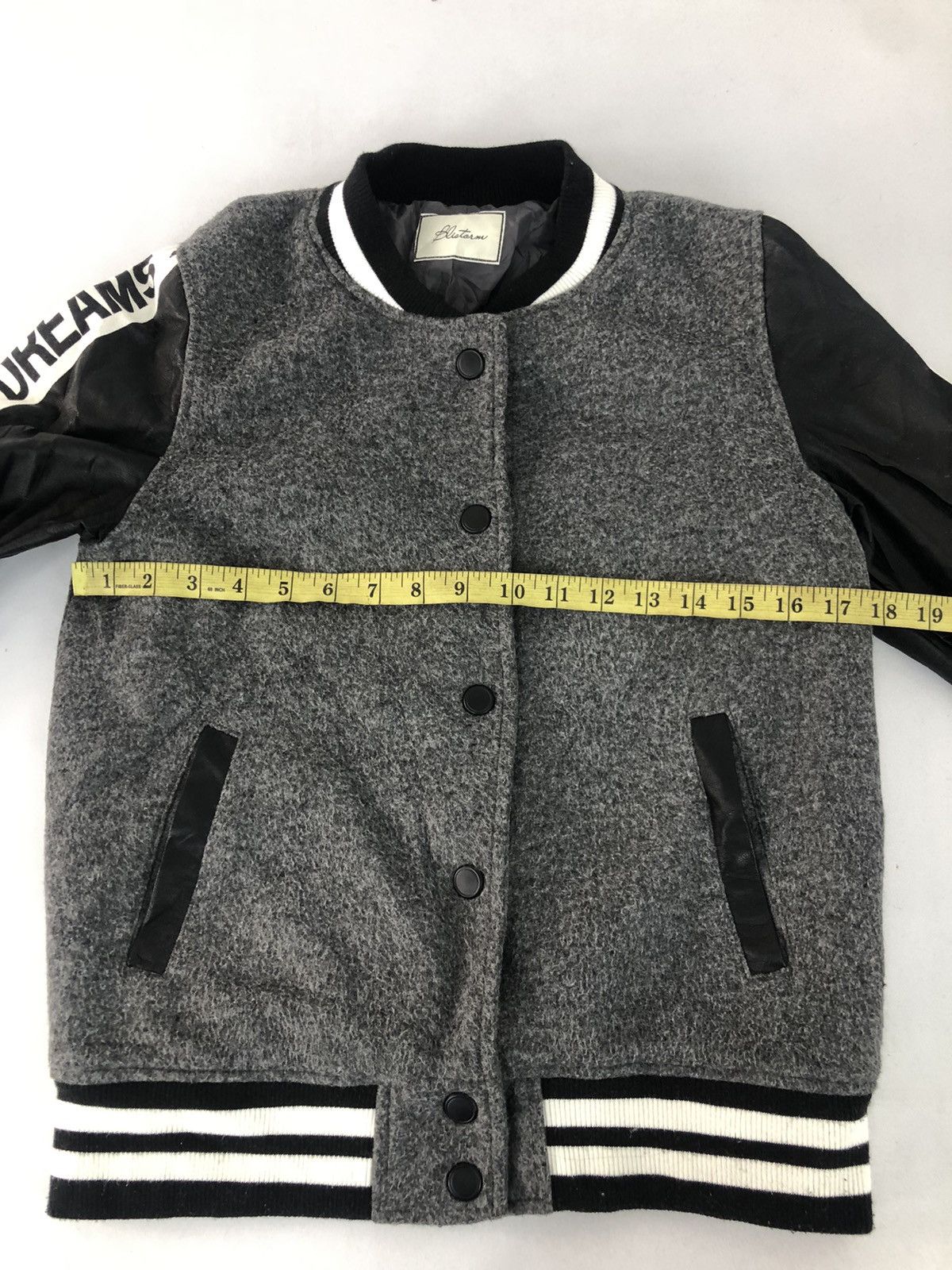Japanese Brand × Vintage Blistorn Varsity Jacket Pvc Sleeve Dream Vision Sidetape Size US S / EU 44-46 / 1 - 8 Thumbnail