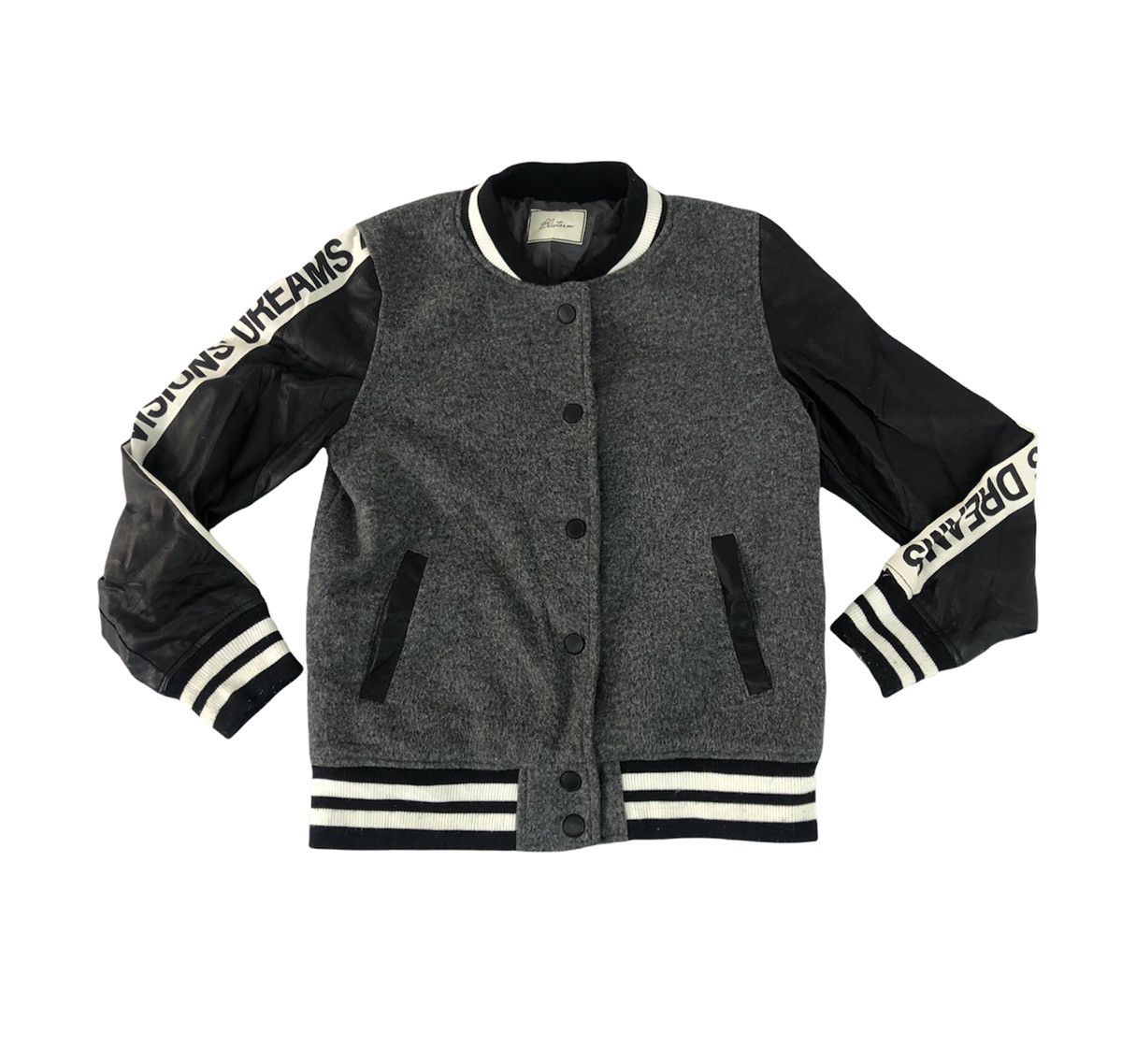 Japanese Brand × Vintage Blistorn Varsity Jacket Pvc Sleeve Dream Vision Sidetape Size US S / EU 44-46 / 1 - 1 Thumbnail