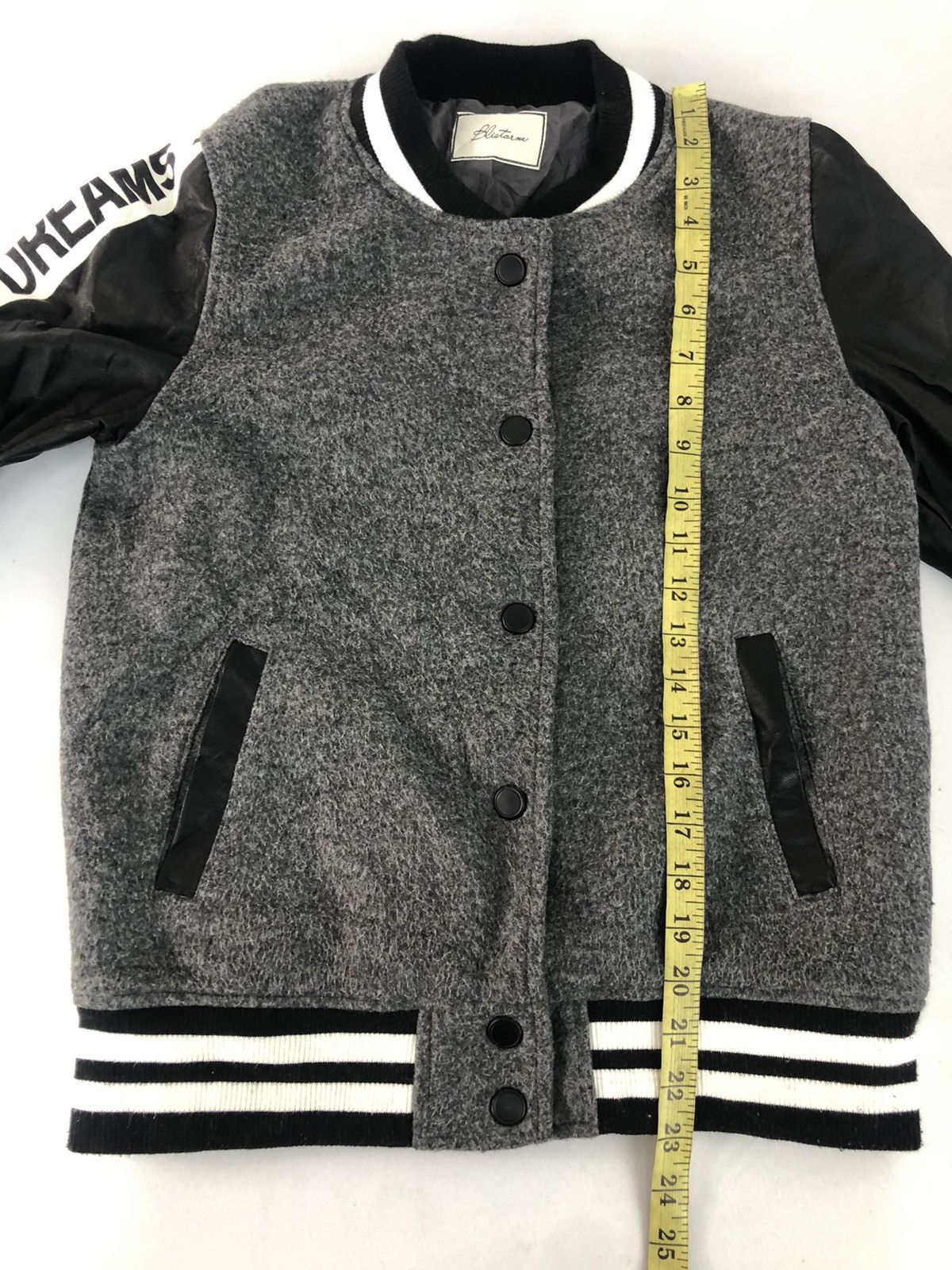 Japanese Brand × Vintage Blistorn Varsity Jacket Pvc Sleeve Dream Vision Sidetape Size US S / EU 44-46 / 1 - 9 Thumbnail
