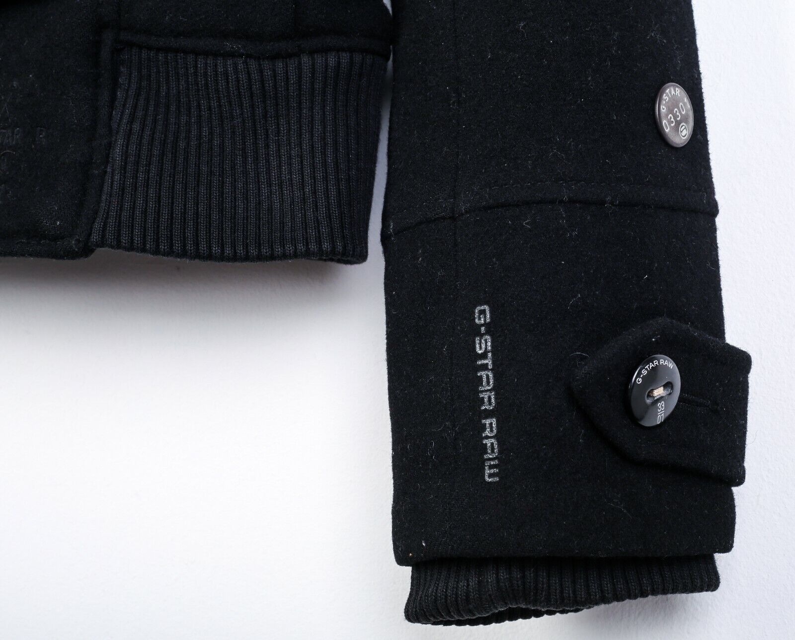 G-Star Short Motor Jacket Wool Women Coat Biker Zip Belted Winter Size M / US 6-8 / IT 42-44 - 3 Thumbnail