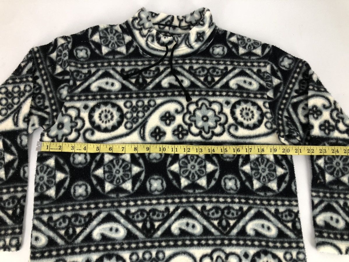 Japanese Brand Vintage Wacoal Acute Paisley Aztec Design Fleece Sweatshirt Size US M / EU 48-50 / 2 - 7 Thumbnail