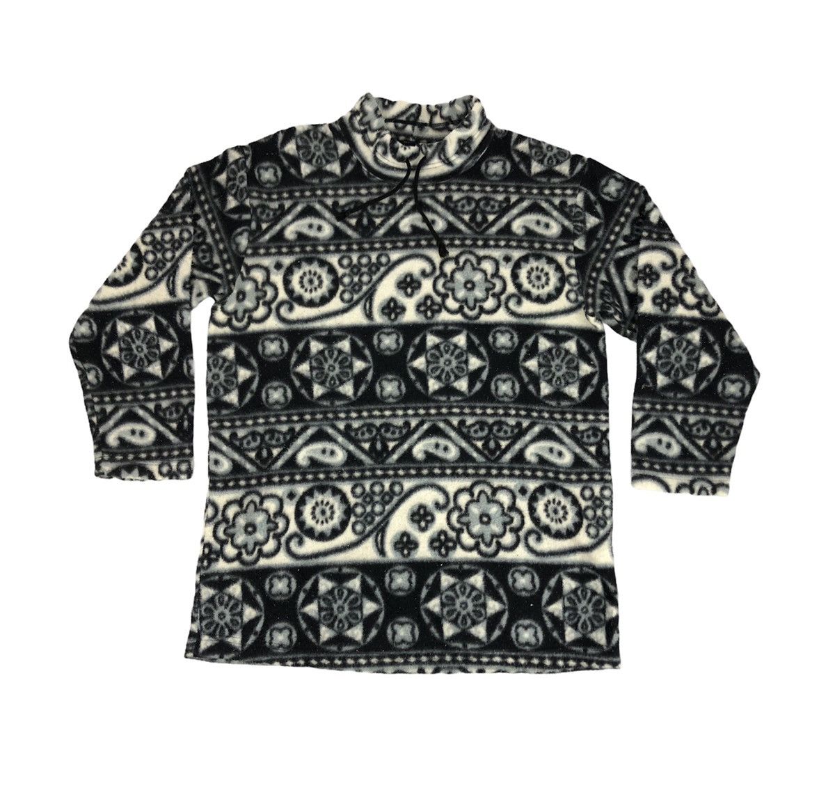 Vintage Wacoal Acute Paisley Aztec Design Fleece Sweatshirt