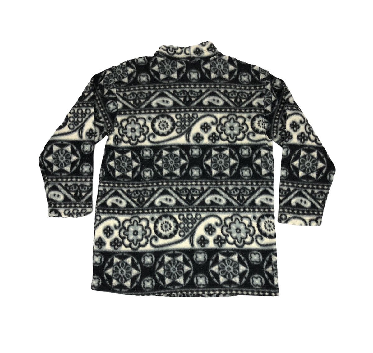 Japanese Brand Vintage Wacoal Acute Paisley Aztec Design Fleece Sweatshirt Size US M / EU 48-50 / 2 - 2 Thumbnail