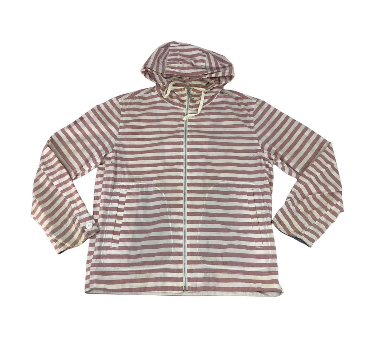Japanese Brand Uniqlo Japanese Brand Striped Block Hoodies Jacket Size US L / EU 52-54 / 3 - 1 Thumbnail
