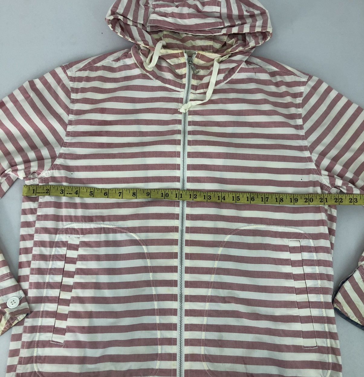 Japanese Brand Uniqlo Japanese Brand Striped Block Hoodies Jacket Size US L / EU 52-54 / 3 - 8 Thumbnail