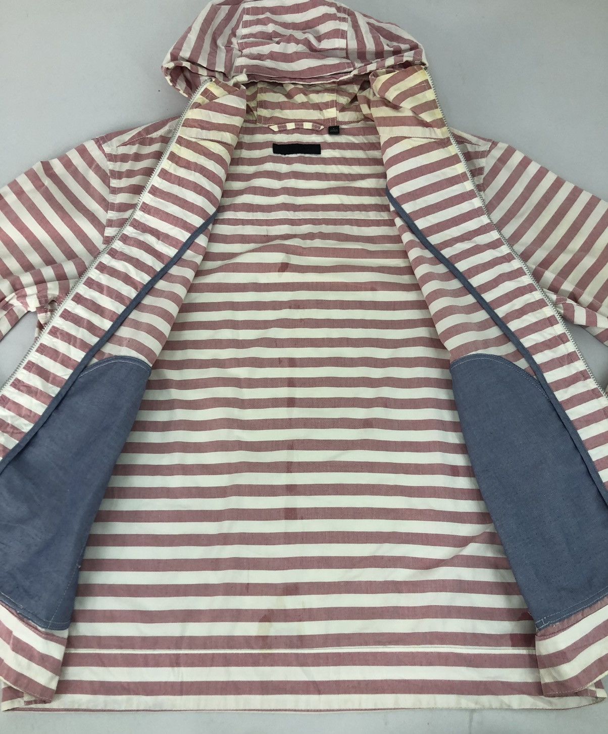 Japanese Brand Uniqlo Japanese Brand Striped Block Hoodies Jacket Size US L / EU 52-54 / 3 - 4 Thumbnail