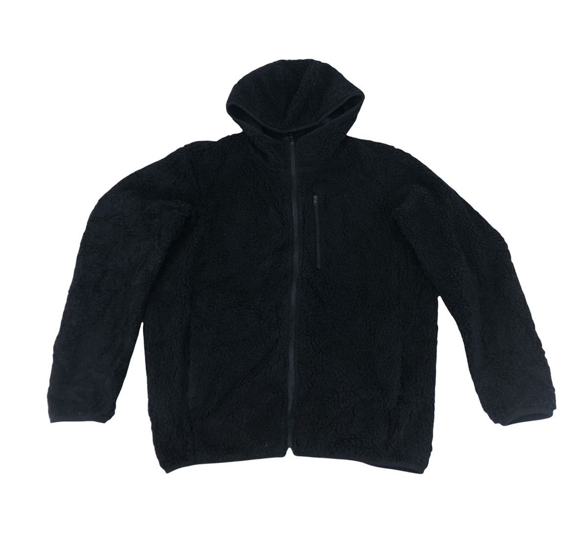 Japanese Brand × Vintage Uniqlo Fluffy Wool Jacket Hoodies Padded Style Size US XL / EU 56 / 4 - 1 Thumbnail