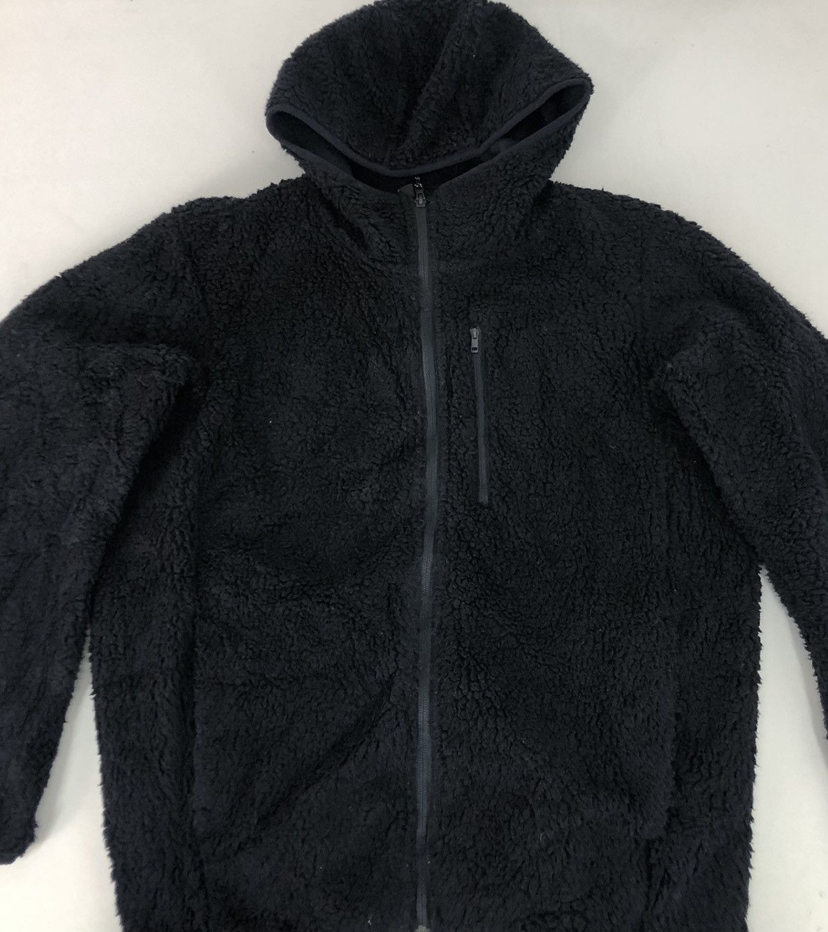 Japanese Brand × Vintage Uniqlo Fluffy Wool Jacket Hoodies Padded Style Size US XL / EU 56 / 4 - 3 Thumbnail