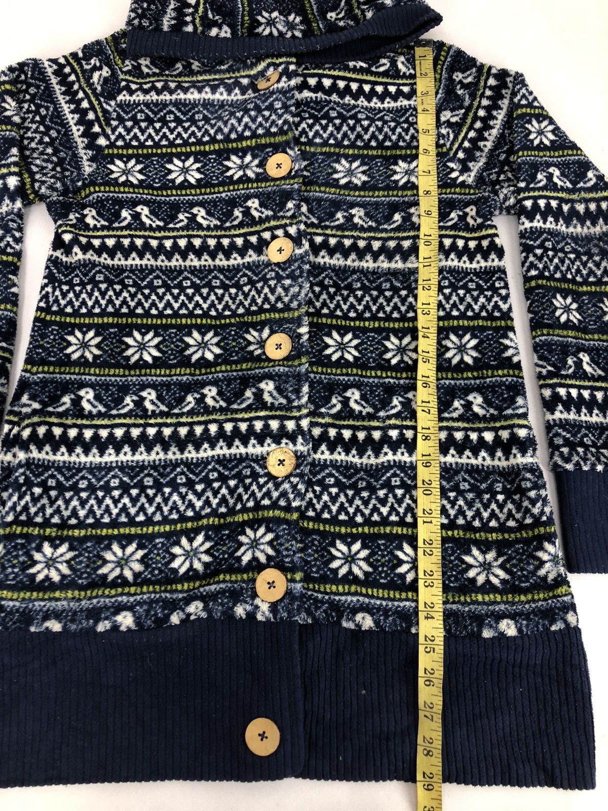 Japanese Brand × Vintage Fleece Sweatshirt Hoodies Snowflake Ethic Native Design Size US S / EU 44-46 / 1 - 6 Thumbnail