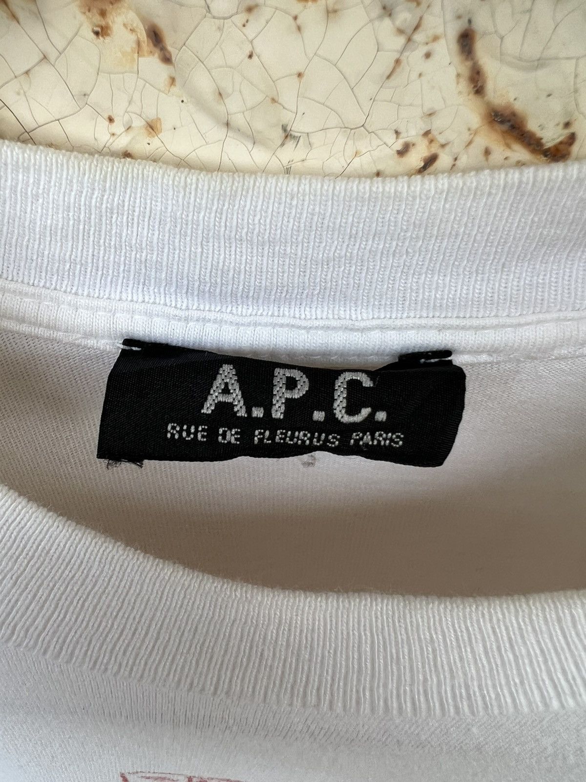 A.P.C. A.P.C SOUND SYSTEM WHITE TEE Size US S / EU 44-46 / 1 - 10 Thumbnail