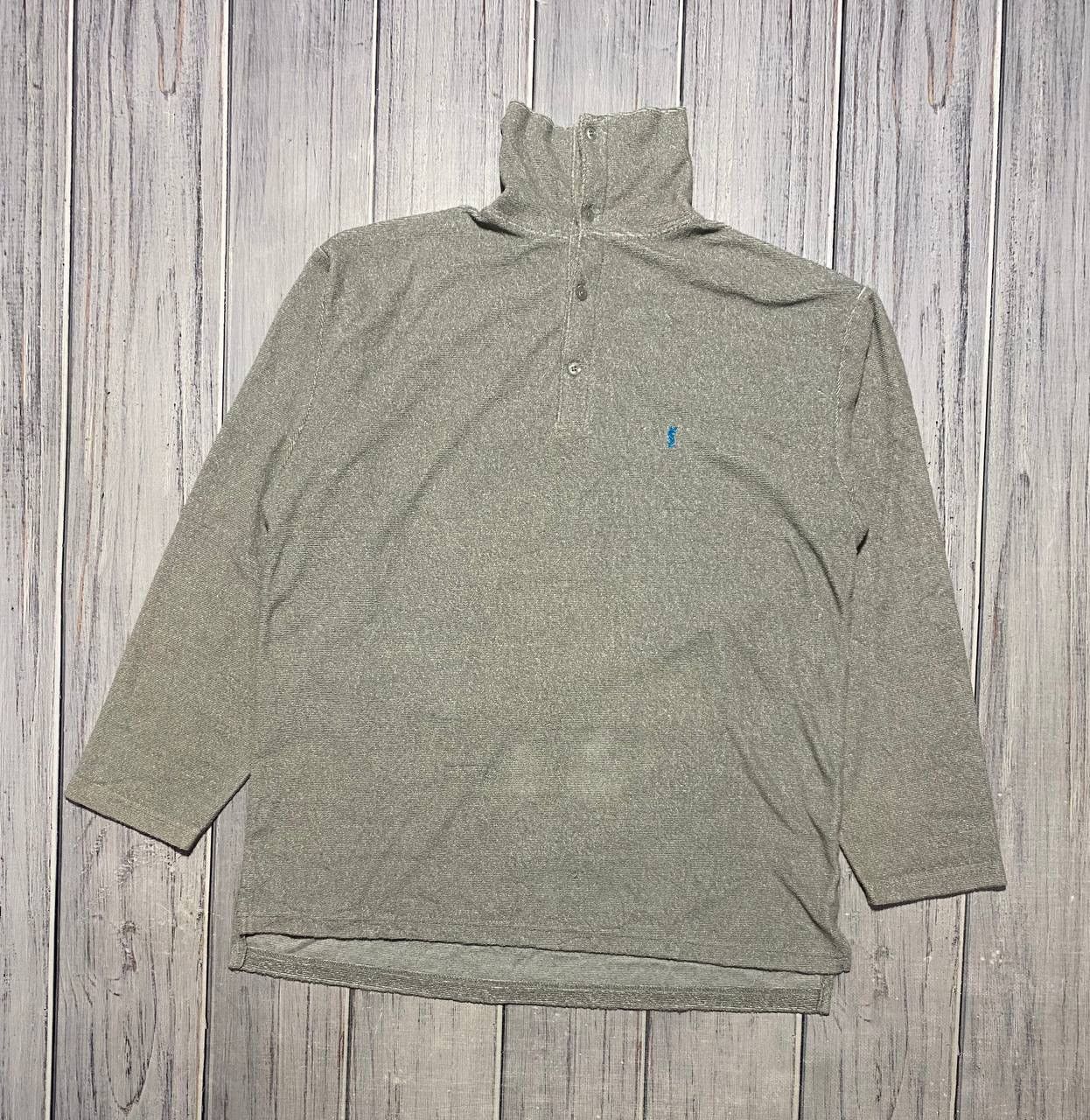Yves Saint Laurent Vintage Yves Saint Laurent Polo Shirt Long Sleeve YSL Size US M / EU 48-50 / 2 - 2 Thumbnail
