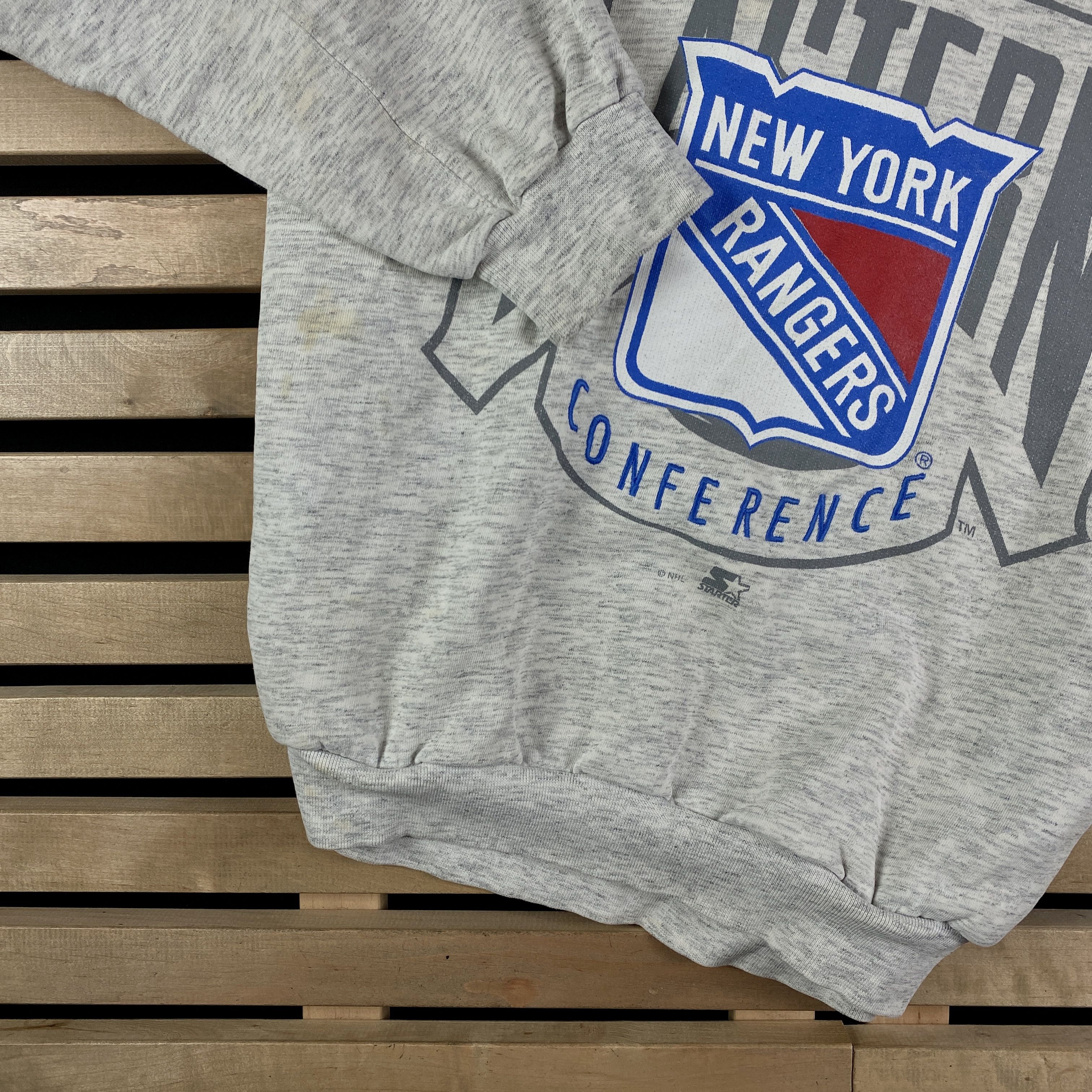 NHL × Vintage Mens Hoodies Starter Vintage NHL Rangers New York Size XL Size US XL / EU 56 / 4 - 3 Thumbnail