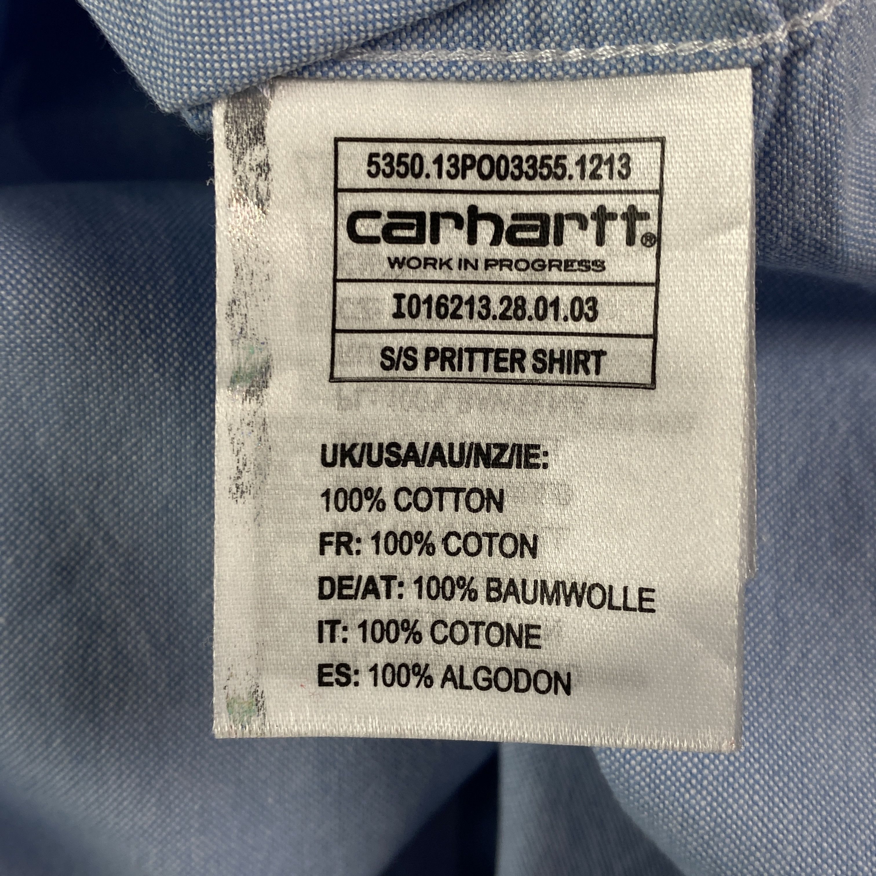 Carhartt × Carhartt Wip Mens Shirt Short Sleeve Carhartt Outdoor Wear Size L Size US L / EU 52-54 / 3 - 6 Thumbnail
