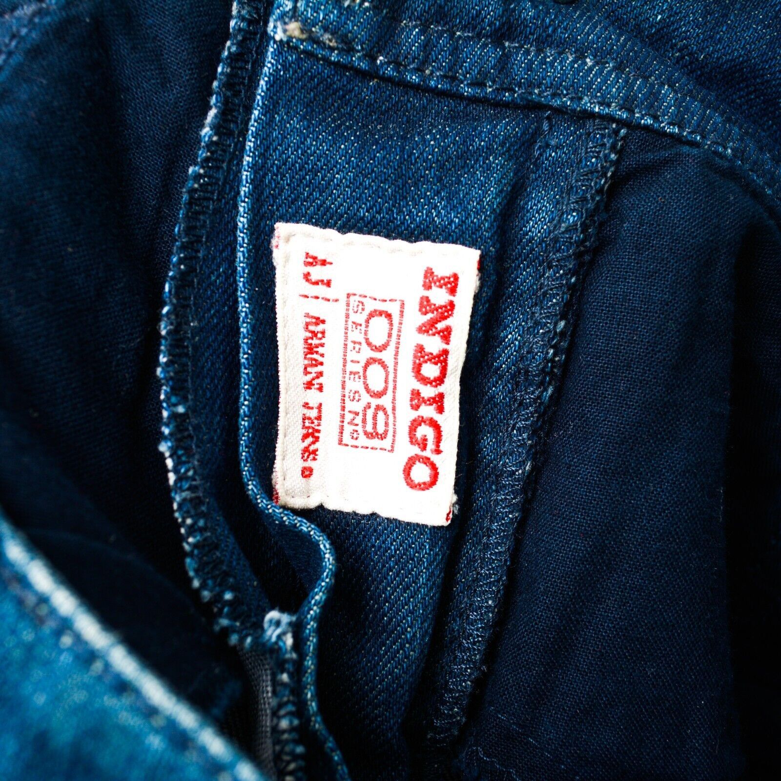 Armani × Giorgio Armani Indigo 009 Women Jeans W29 L34 Trousers Denim Mid Waist Size 29" - 7 Thumbnail