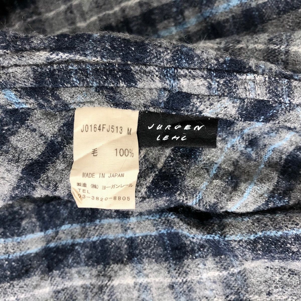 Japanese Brand Jurgen Lehl Checkered Pattern Light Jacket Size M / US 6-8 / IT 42-44 - 10 Thumbnail