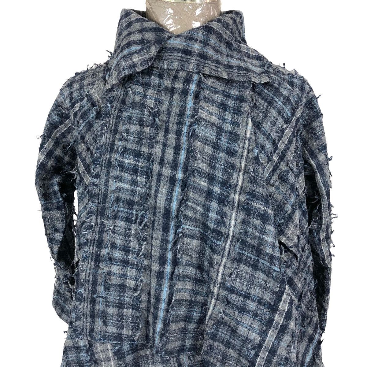 Japanese Brand Jurgen Lehl Checkered Pattern Light Jacket Size M / US 6-8 / IT 42-44 - 4 Thumbnail
