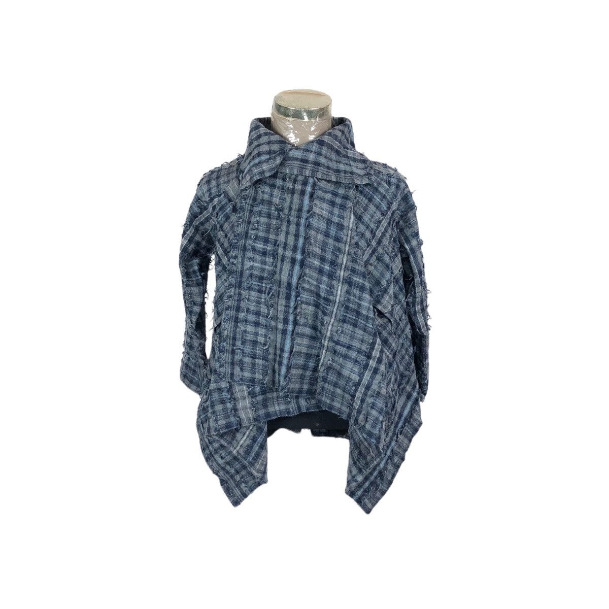 Japanese Brand Jurgen Lehl Checkered Pattern Light Jacket Size M / US 6-8 / IT 42-44 - 3 Thumbnail