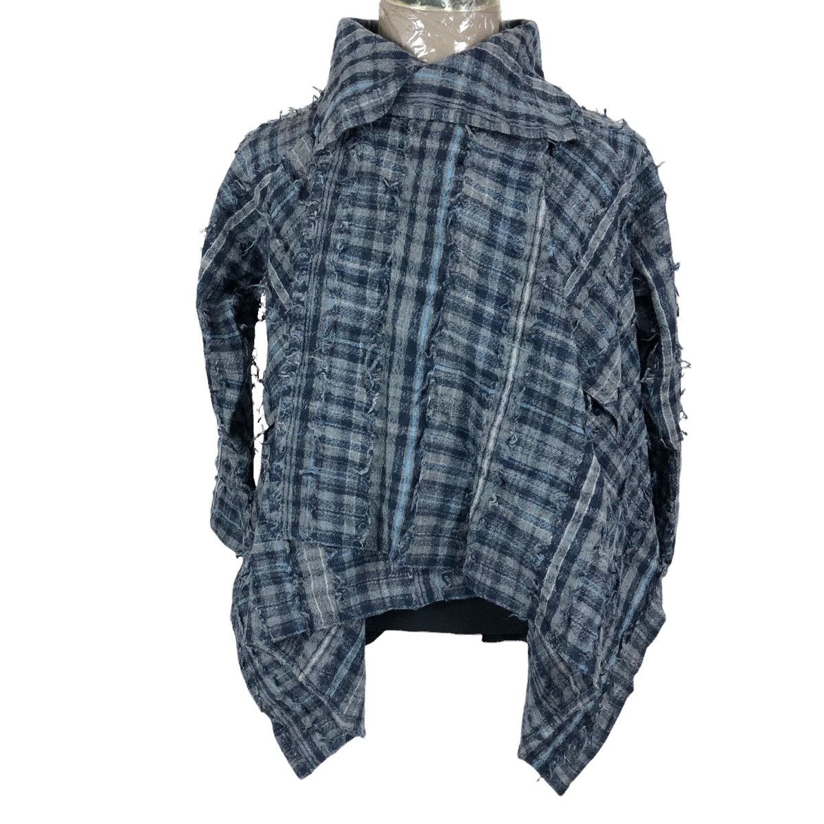 Japanese Brand Jurgen Lehl Checkered Pattern Light Jacket Size M / US 6-8 / IT 42-44 - 2 Thumbnail