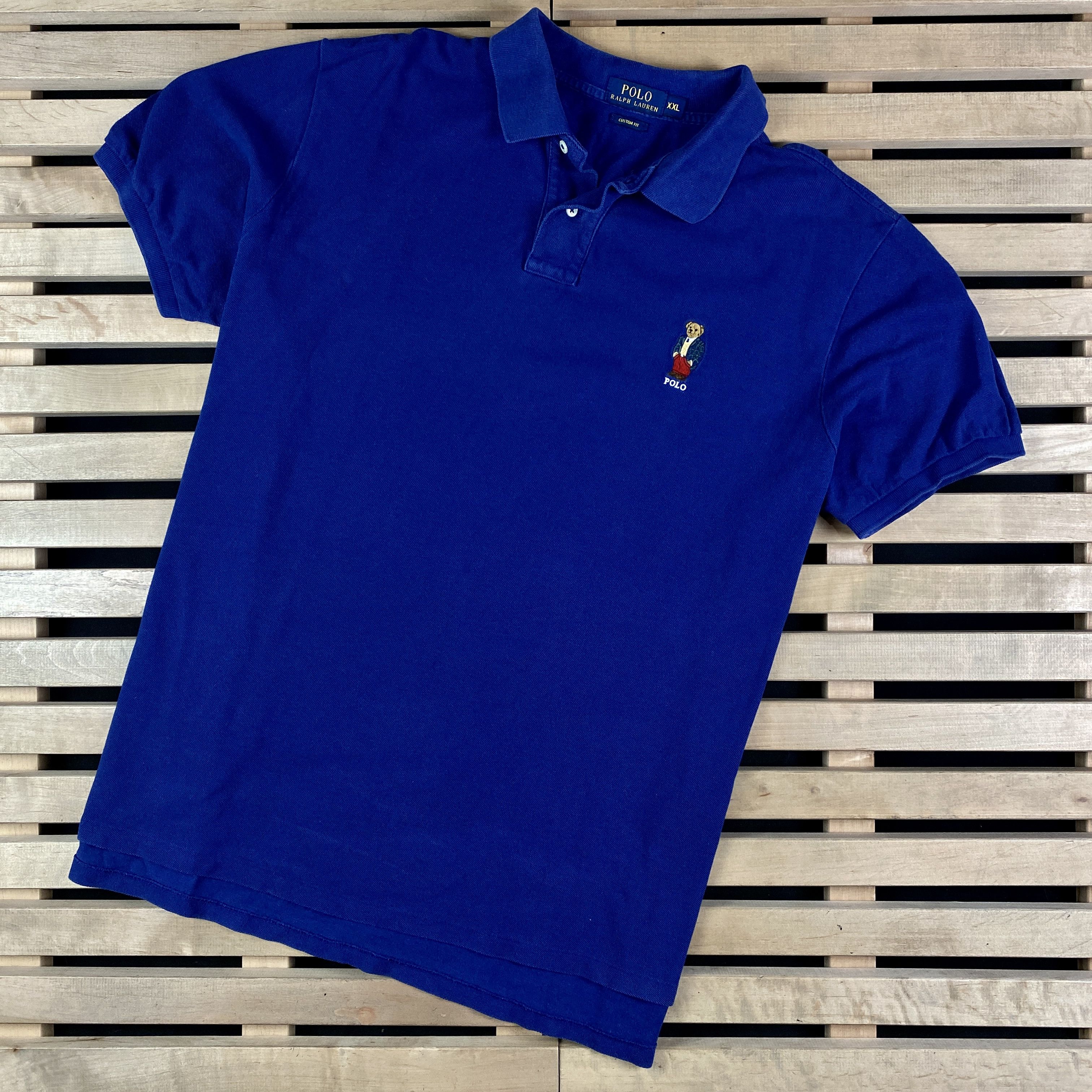 Mens Polo T Shirt Ralph Lauren Bear Size XXL 2XL