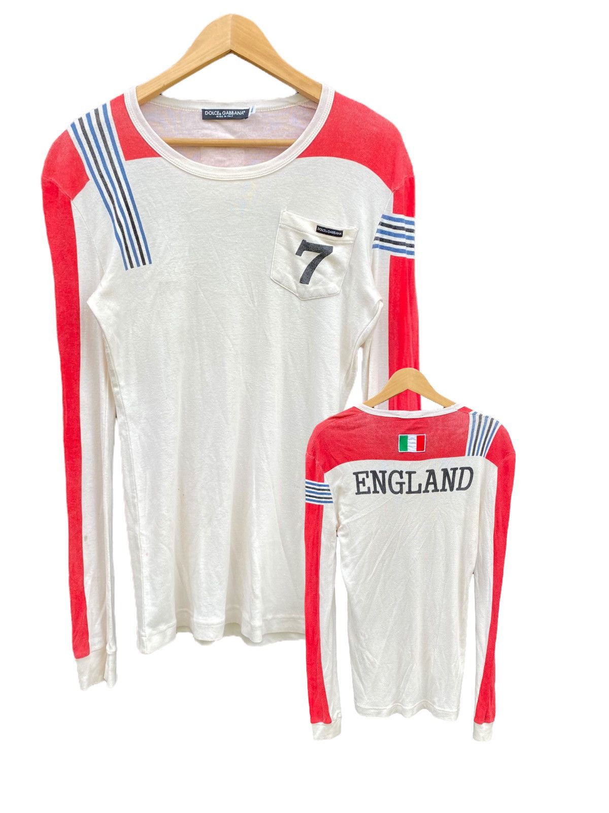 Dolce & Gabbana Exclusive England Dolce & Gabbana Long Sleeve Shirt Size M / US 6-8 / IT 42-44 - 1 Thumbnail
