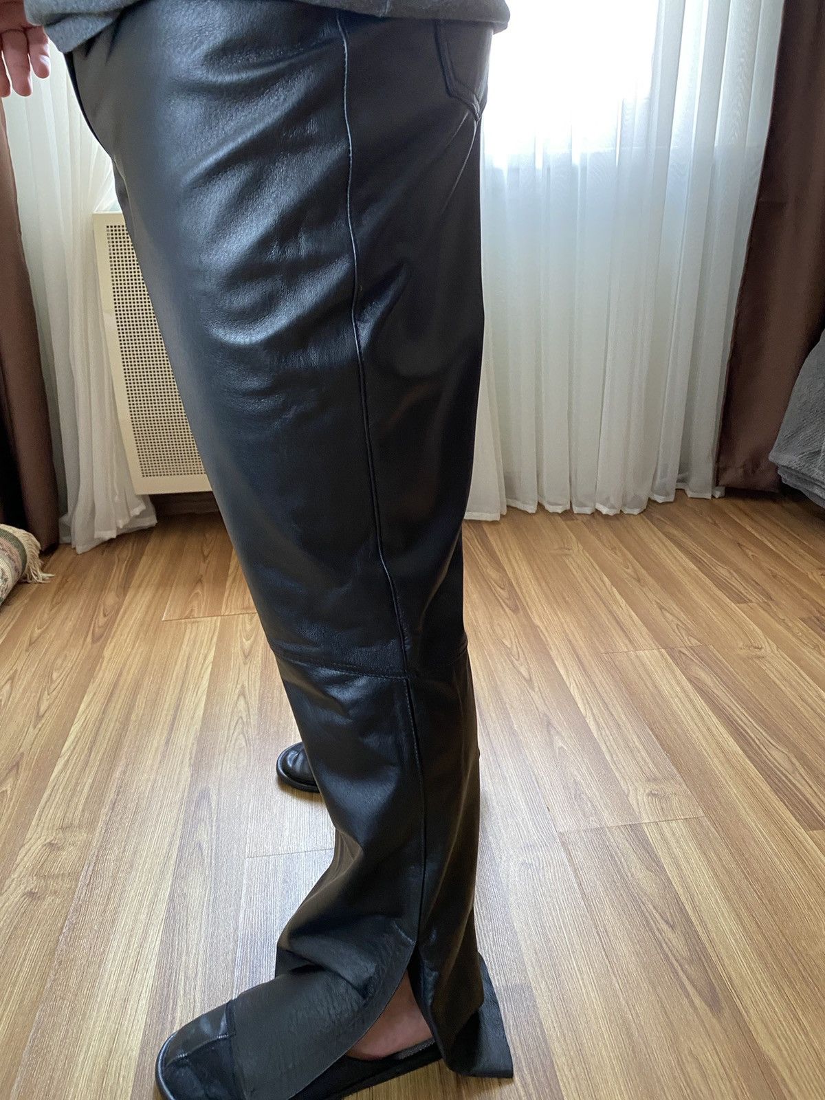 Genuine Leather Vintage Leather Pants Motorcycle Trousers Y2K Alpinestars Size US 31 - 14 Thumbnail